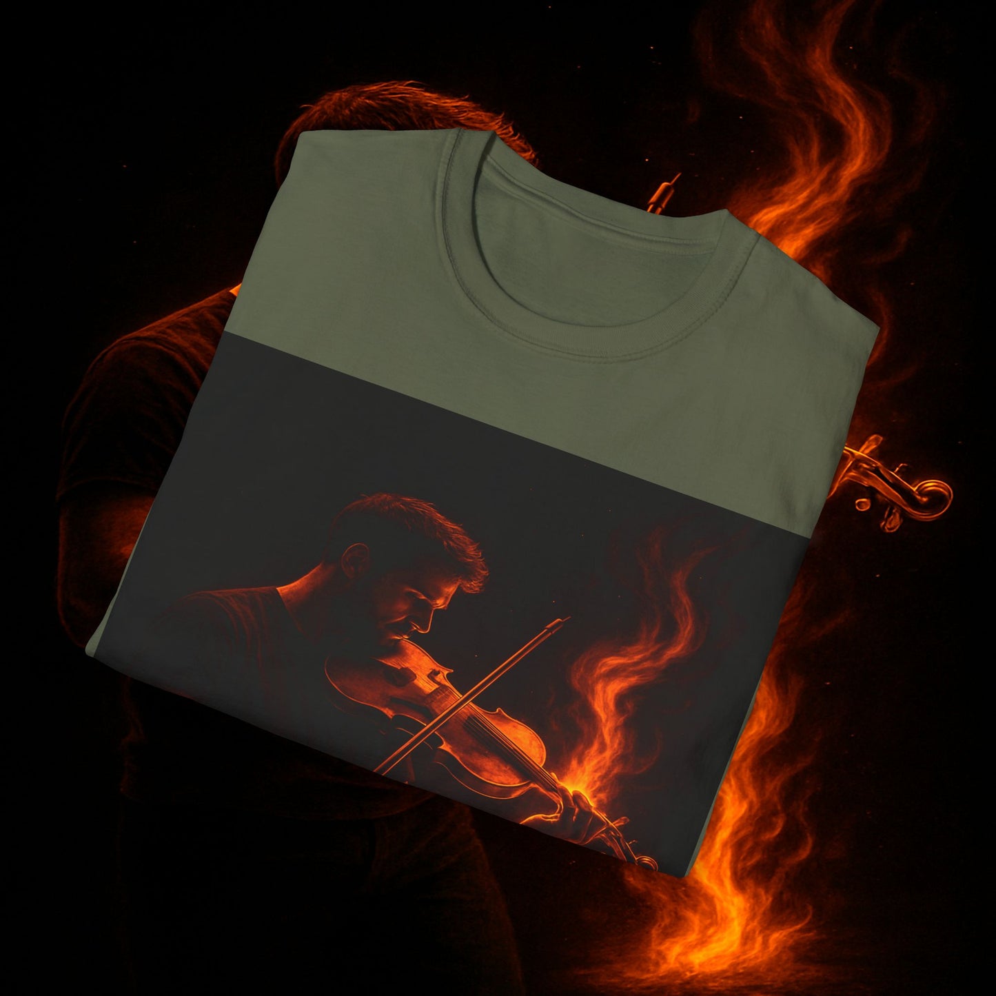 "Camiseta violin 🎻🔥 Toca con el alma. Quema con cada nota.” 🔥🎻