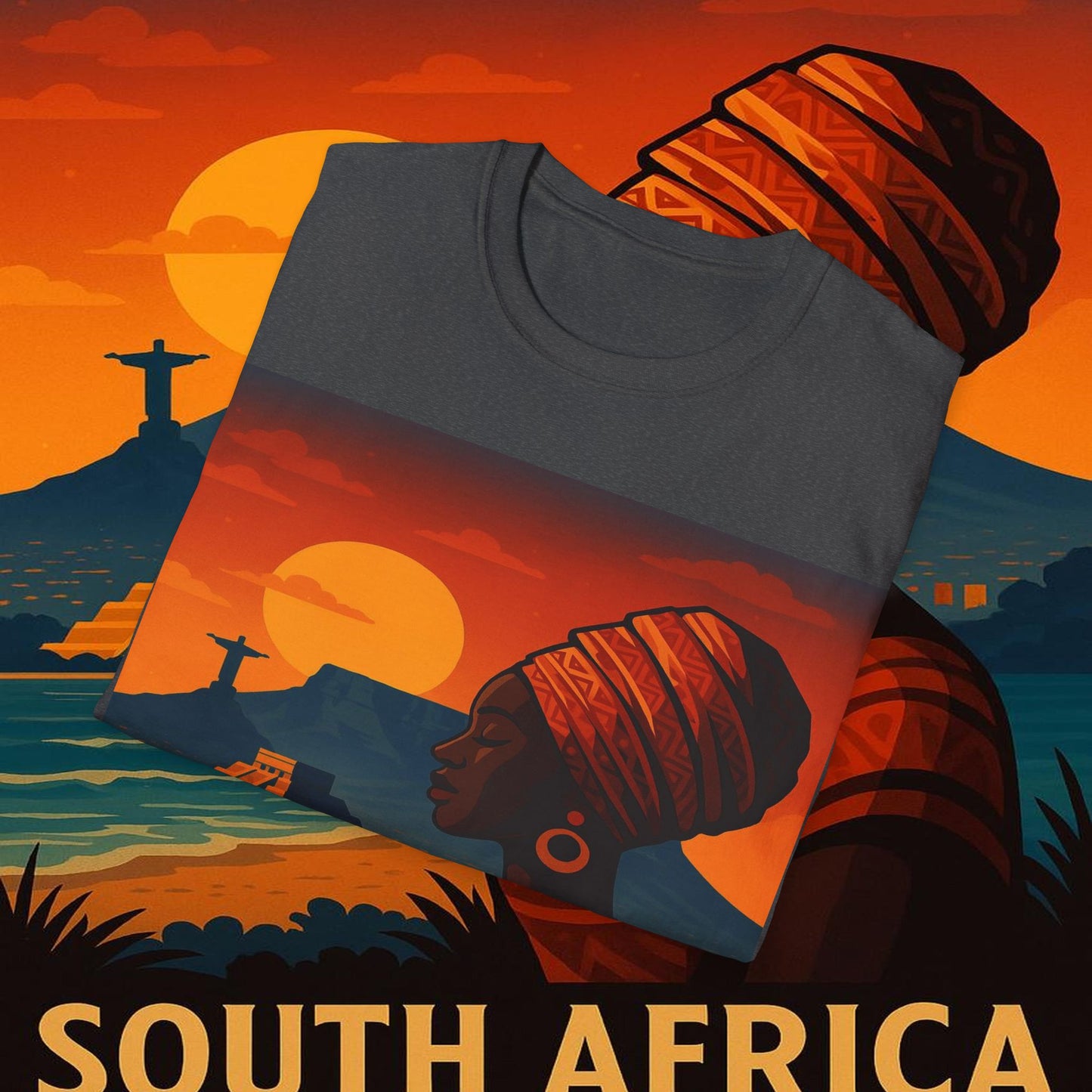 "Camiseta Sudáfrica 🌍 – Un mundo de aventuras y diversidad"