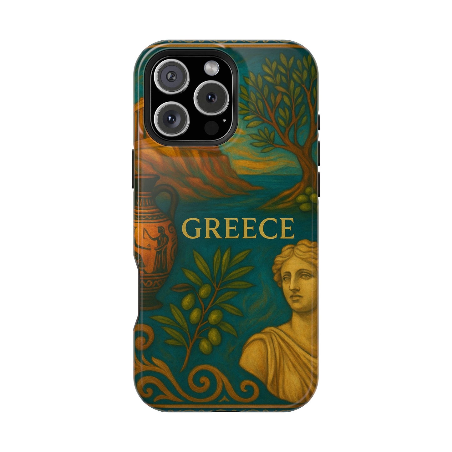 "Funda Magnética Reforzada Magnética Reforzada Grecia: Cuna de Dioses, Maravillas y Filosofía 🌊🏛️⚡"