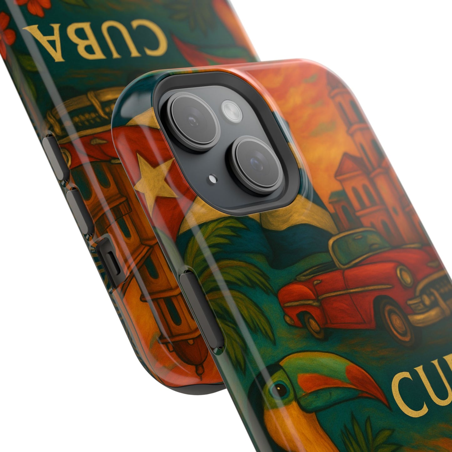 "Reinforced Magnetic Case Reinforced Magnetic Case Cuba: Rhythm, History and Caribbean Charm 🎺🚗🌴"