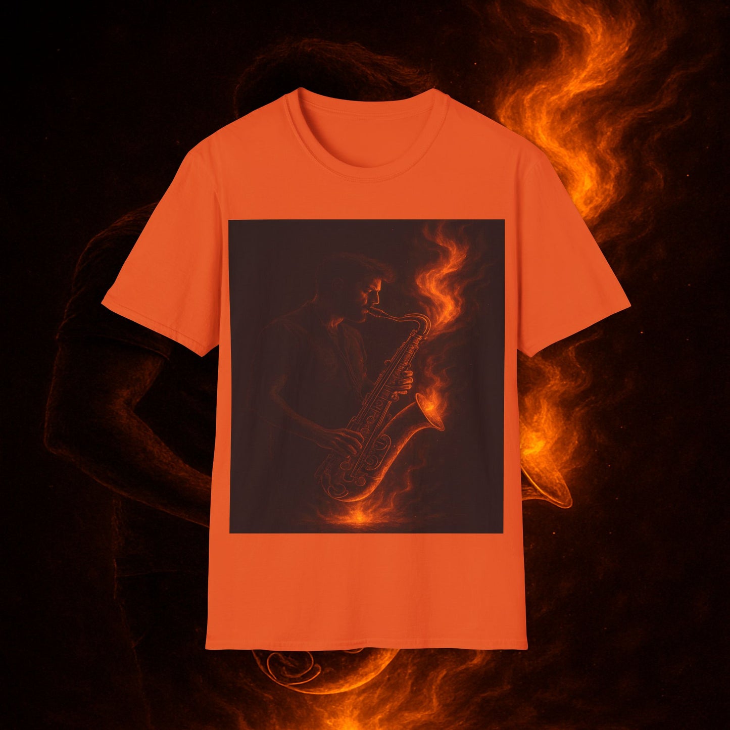 "Camiseta sax 🎷🔥 Haz que arda cada nota.” 🔥🎷