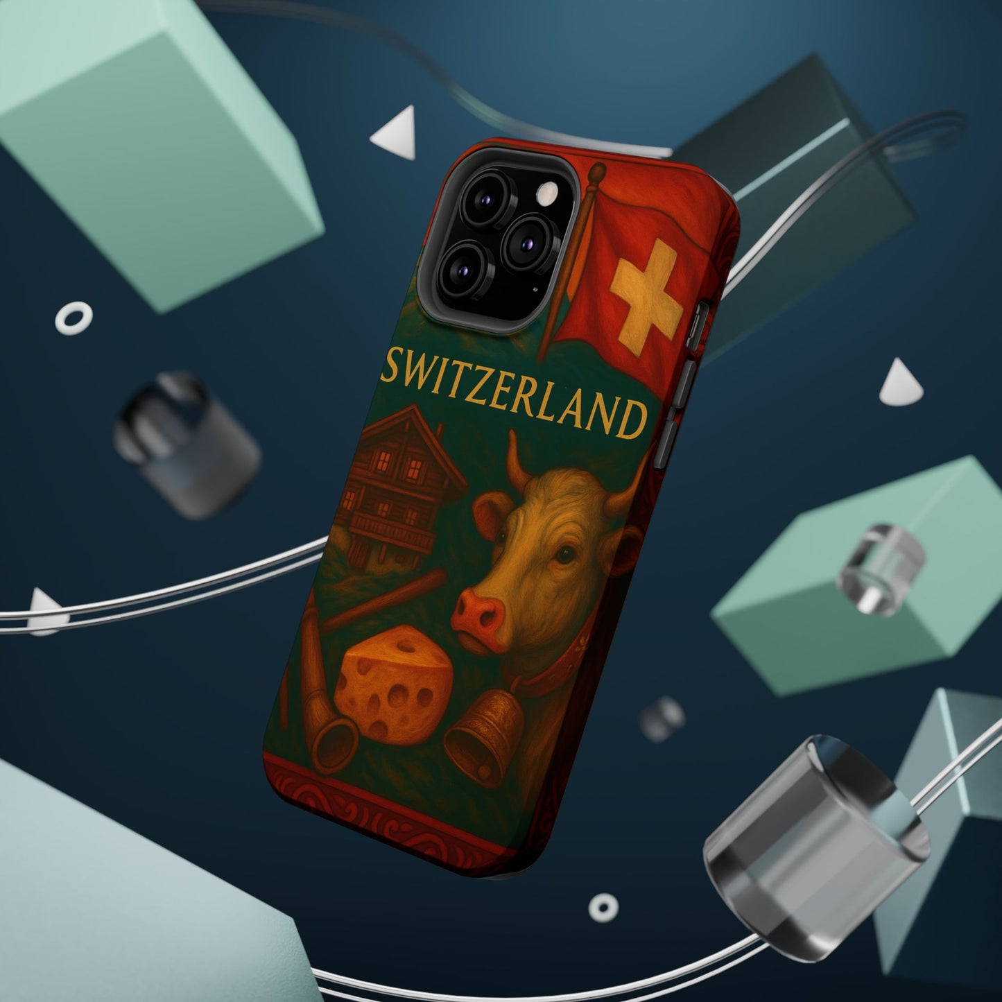 "Funda Magnética Reforzada Magnética Reforzada suiza❄️ – Tierra de montañas majestuosas y precisión legendaria"