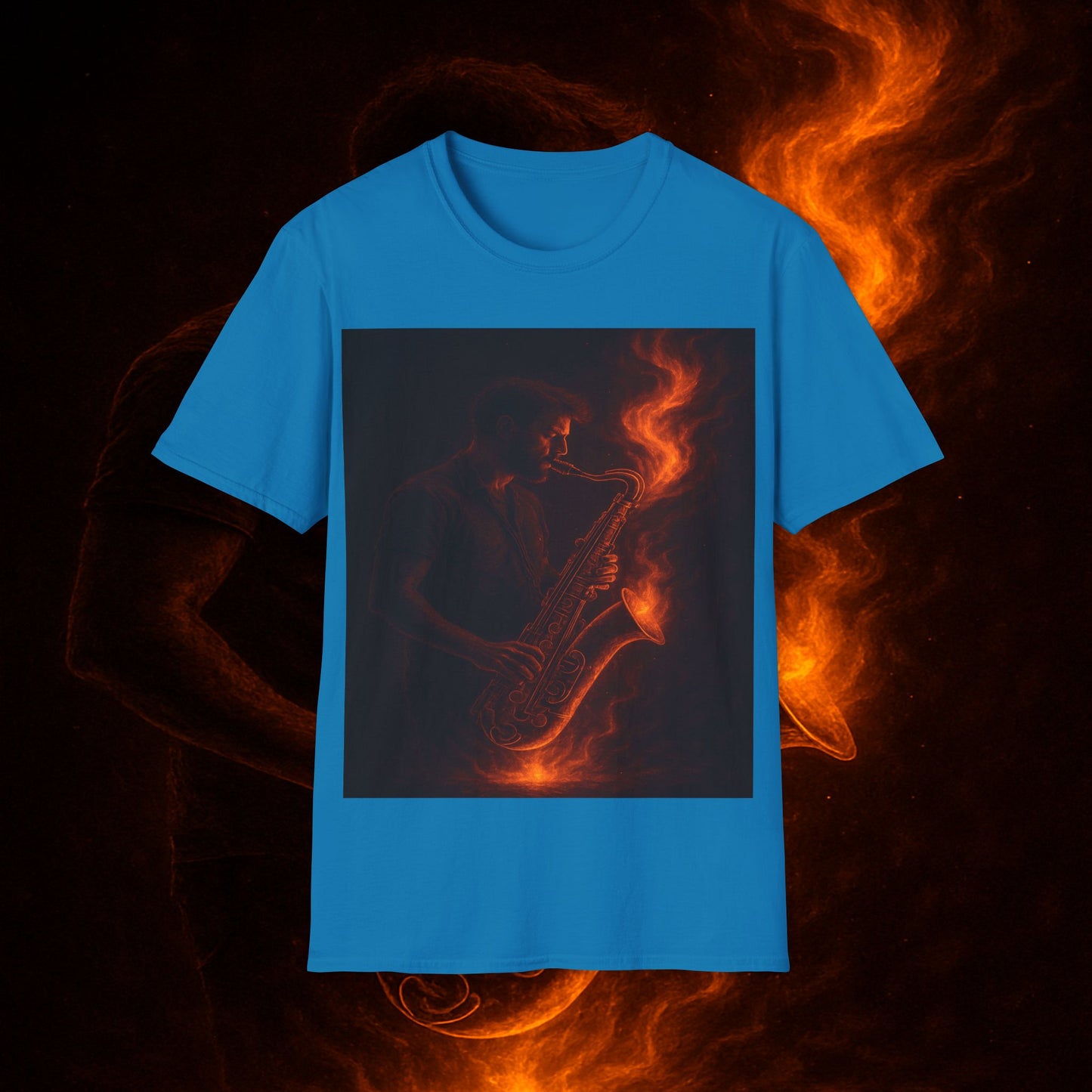 "Camiseta sax 🎷🔥 Haz que arda cada nota.” 🔥🎷
