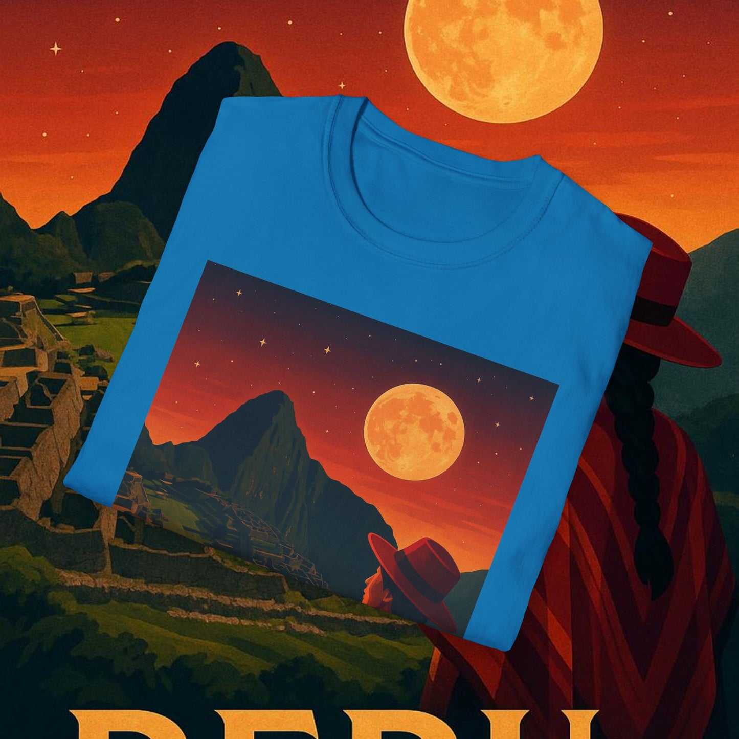 "Camiseta Perú: Misticismo, Historia y Maravillas Eternas 🏔️🦙🛕"
