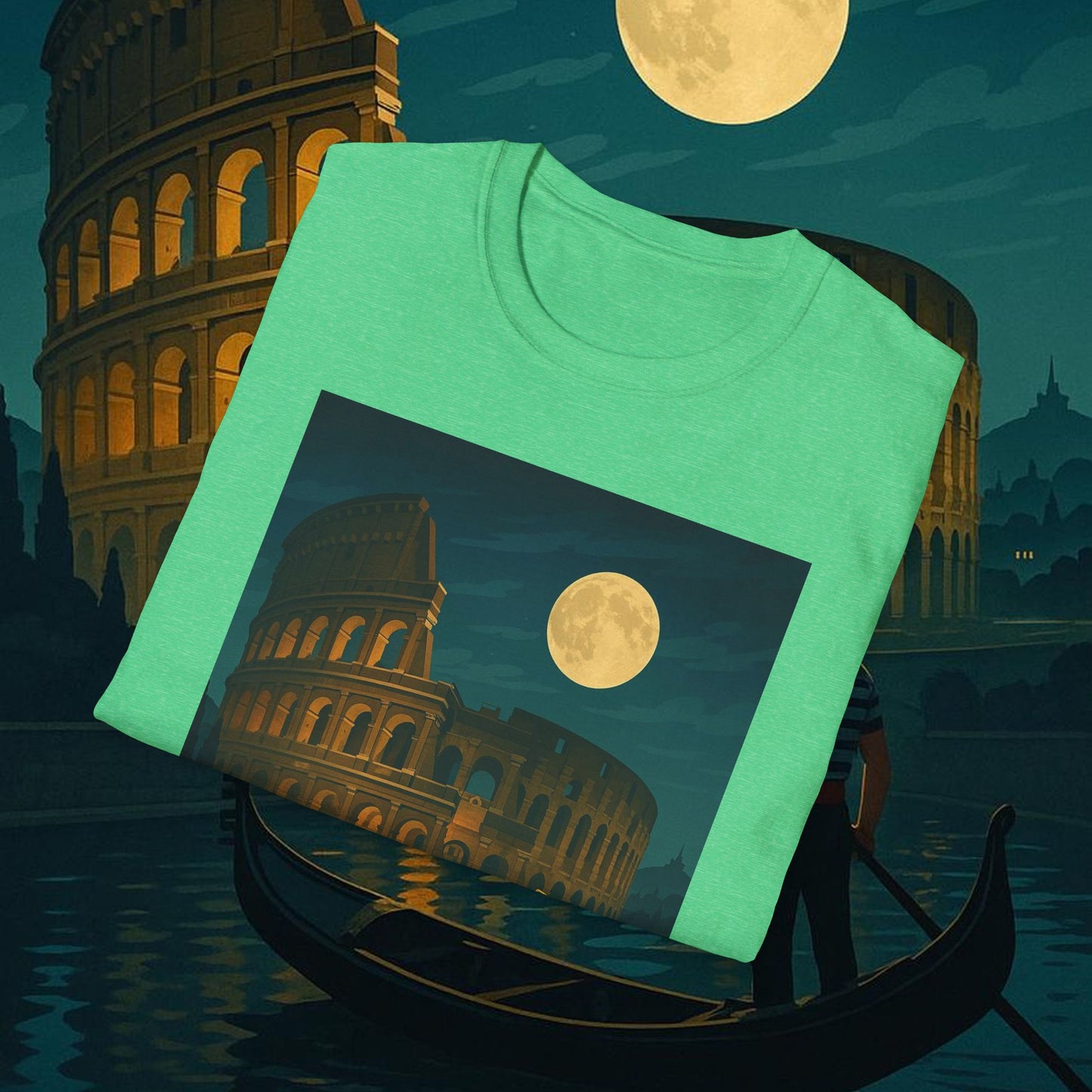 "Camiseta Italia: Arte, Pasión y Sabores Eternos 🎨🍝🏛️"