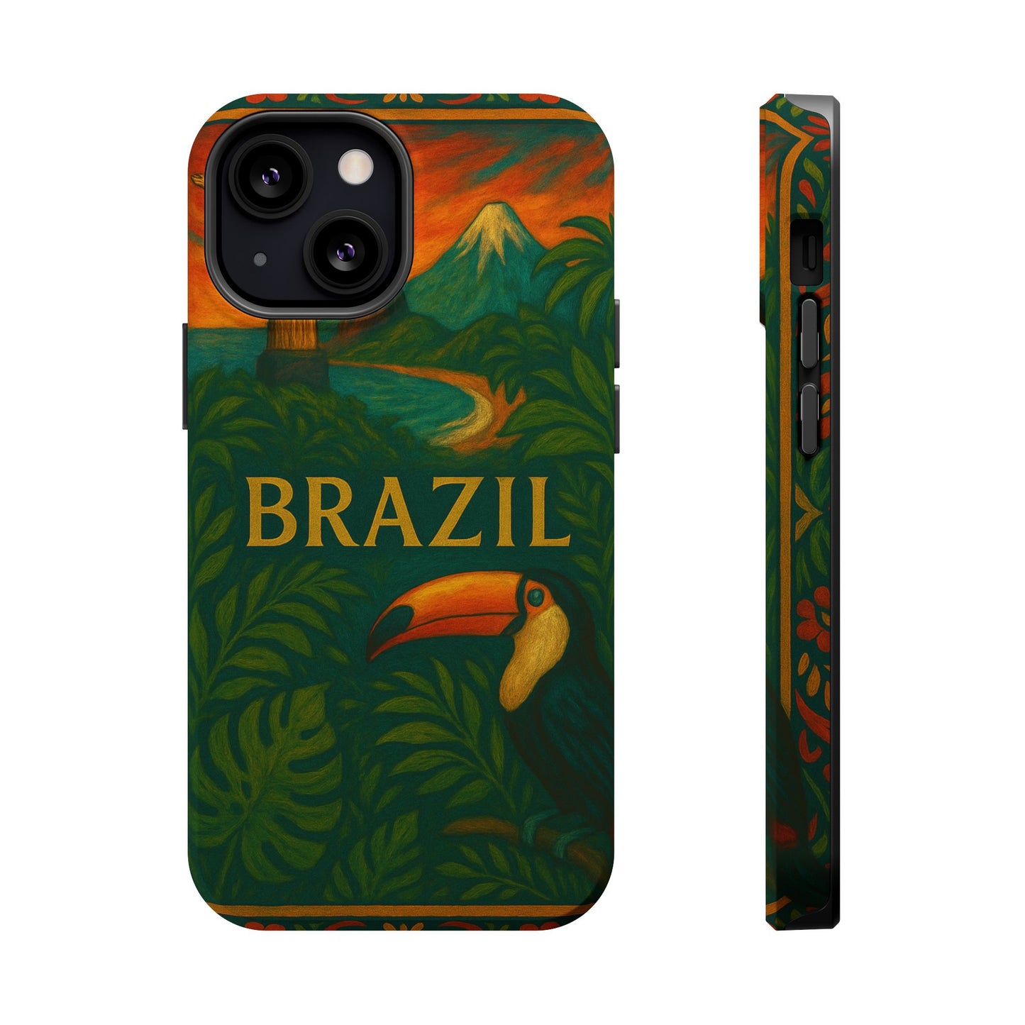 "Funda Magnética Reforzada Magnética Reforzada Brasil: Ritmo, Naturaleza y Alegría Infinita 🎶🌴🏖️"