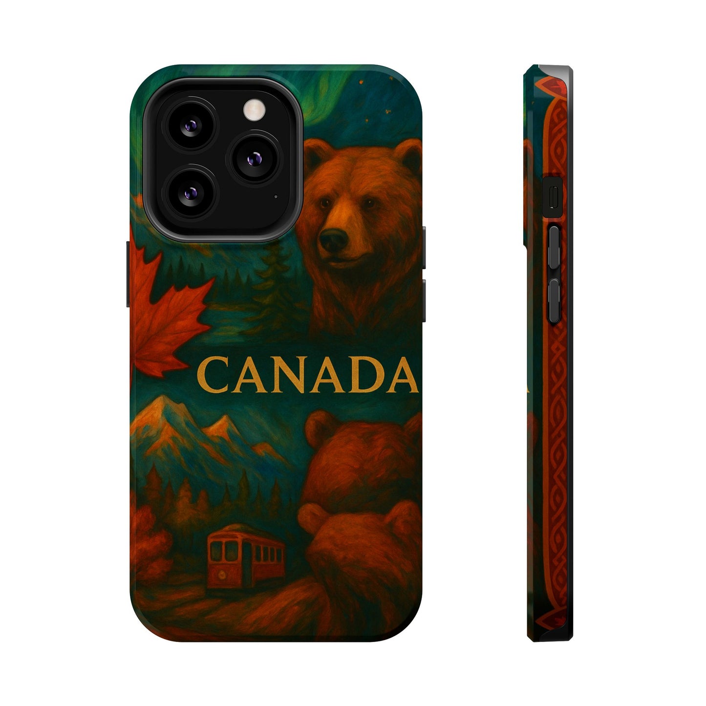 "Funda Magnética Reforzada Magnética Reforzada Canadá: Naturaleza Majestuosa y Espíritu Libre 🍁🏞️🦌"