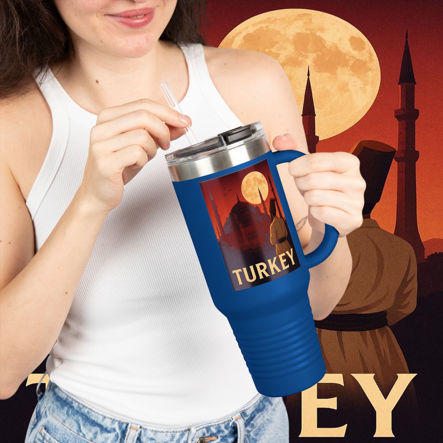 "Turkey Insulated Travel Mug✨ – Where East and West embrace"