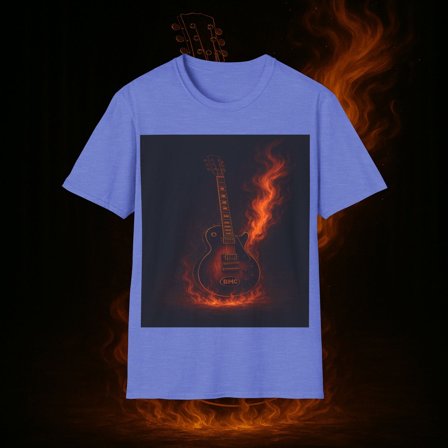 "Camiseta guitarra 🎸🔥Donde vibra una cuerda, nace una llamarada.” 🔥🎸