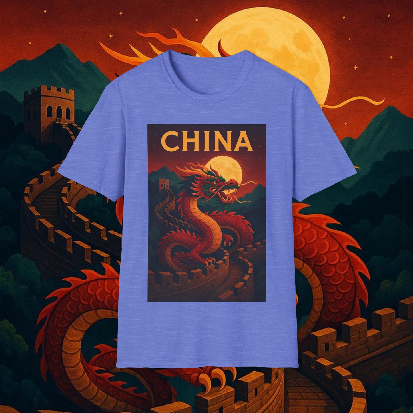 "Camiseta China – Dragones, murallas y leyendas eternas"
