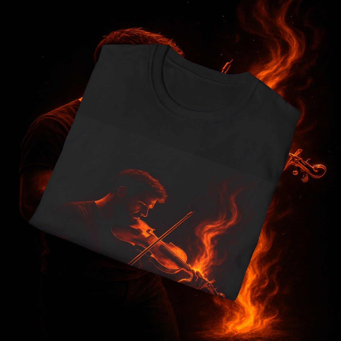 "Camiseta violin 🎻🔥 Toca con el alma. Quema con cada nota.” 🔥🎻