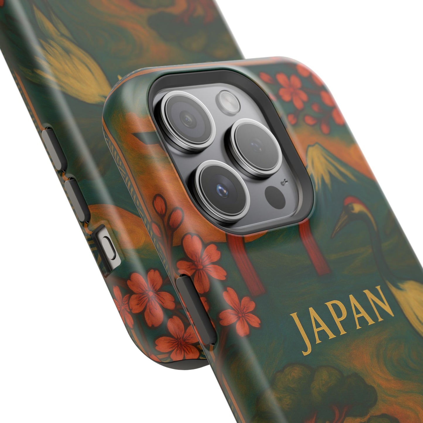 "Funda Magnética Reforzada Japón: Tradición entre Cerezos y Montañas 🌸⛩️🗻"