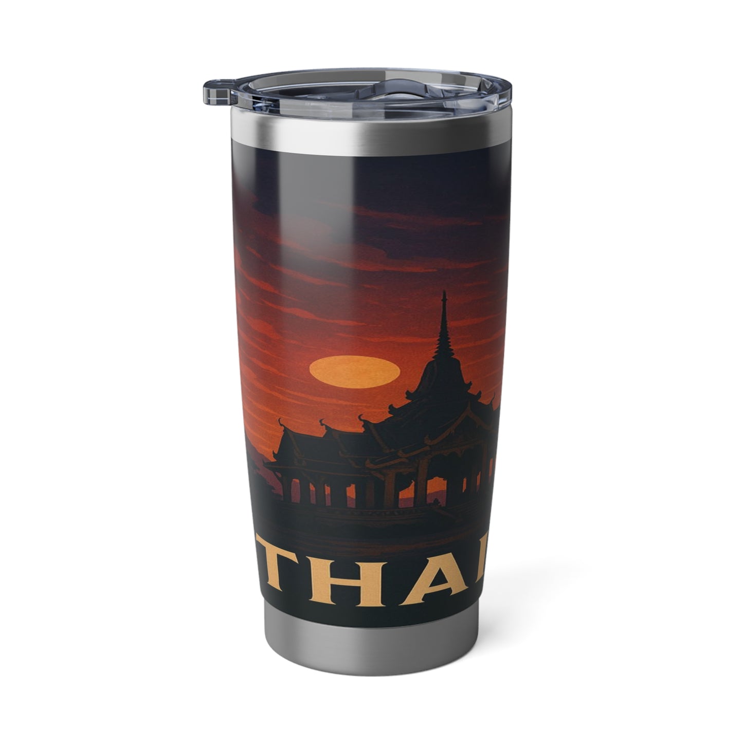 "Vaso Térmico Vagabond 20ozThailand🌴 – El Reino de las Sonrisas y la Aventura"