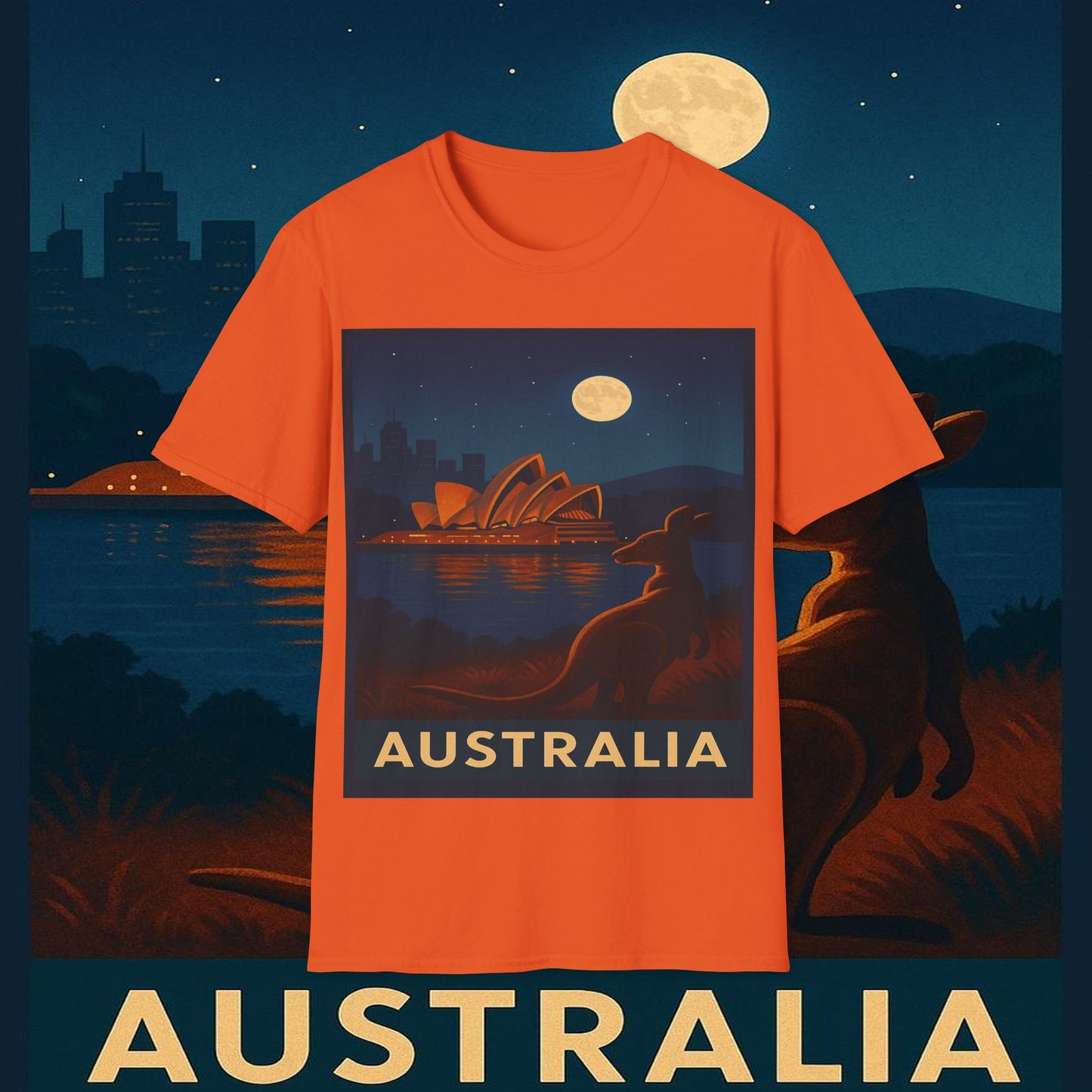 "Camiseta Australia 🌞 – Tierra de maravillas naturales y espíritu libre"