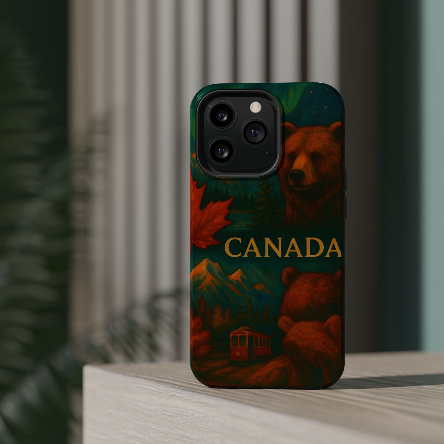 "Funda Magnética Reforzada Magnética Reforzada Canadá: Naturaleza Majestuosa y Espíritu Libre 🍁🏞️🦌"