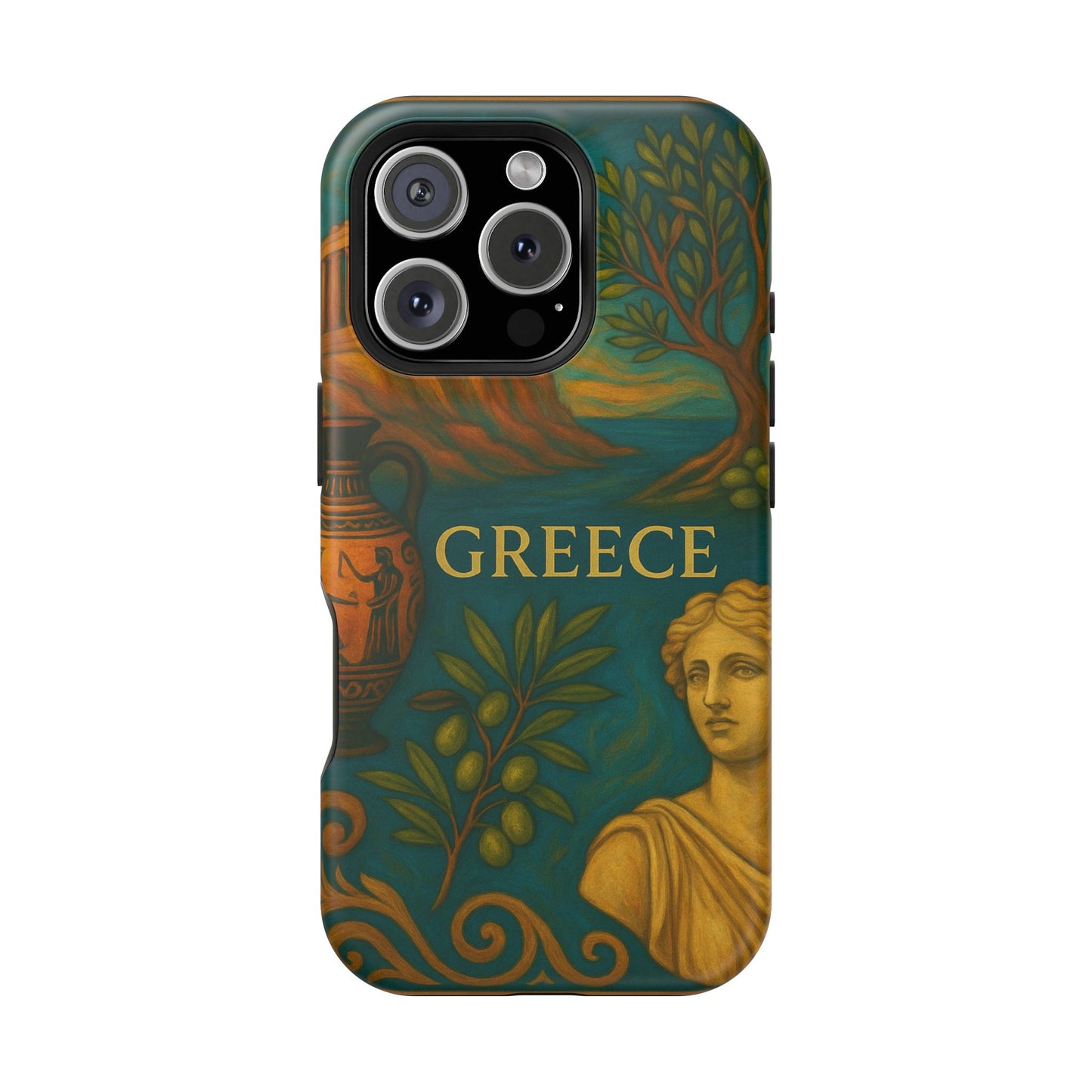 "Funda Magnética Reforzada Magnética Reforzada Grecia: Cuna de Dioses, Maravillas y Filosofía 🌊🏛️⚡"