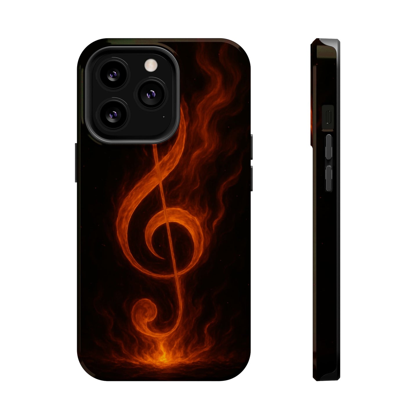 "Reinforced Magnetic Case Reinforced Magnetic Treble Clef 🎼🔥Where a note is born... a flame is born.” 🔥🎼