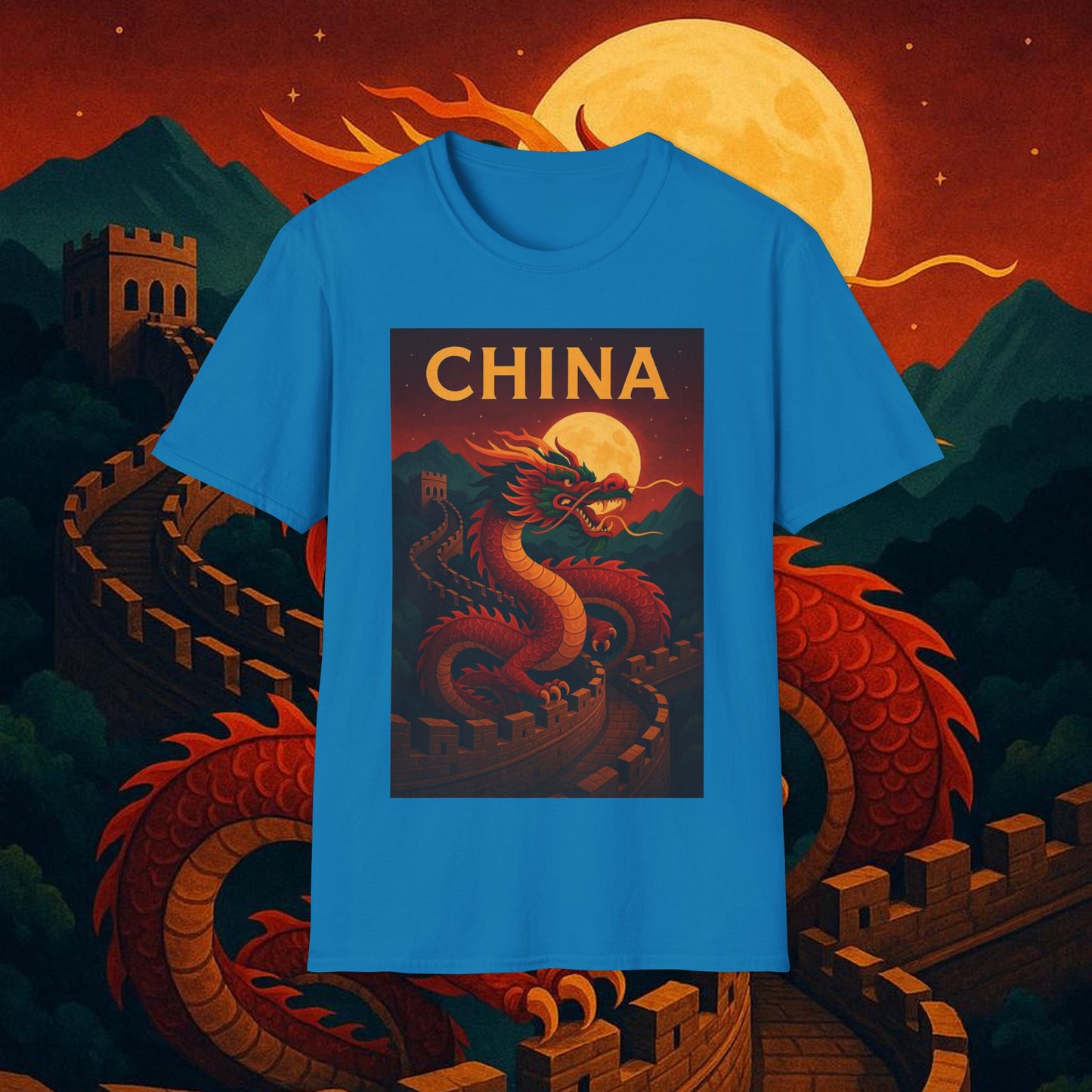 "Camiseta China – Dragones, murallas y leyendas eternas"
