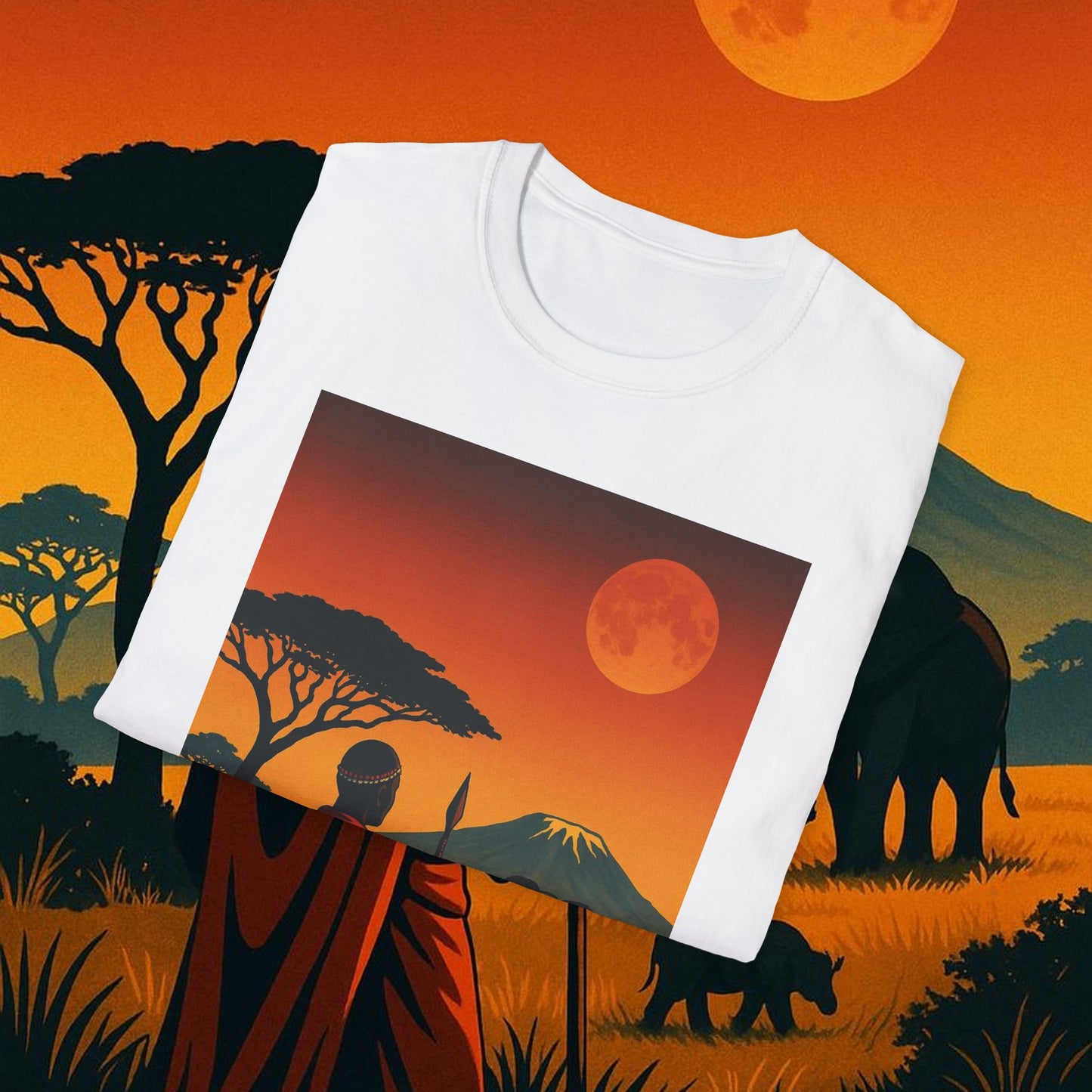 "Camiseta Kenia: Aventura Salvaje y Tierra de Horizontes Infinitos 🦁🌄🏕️"