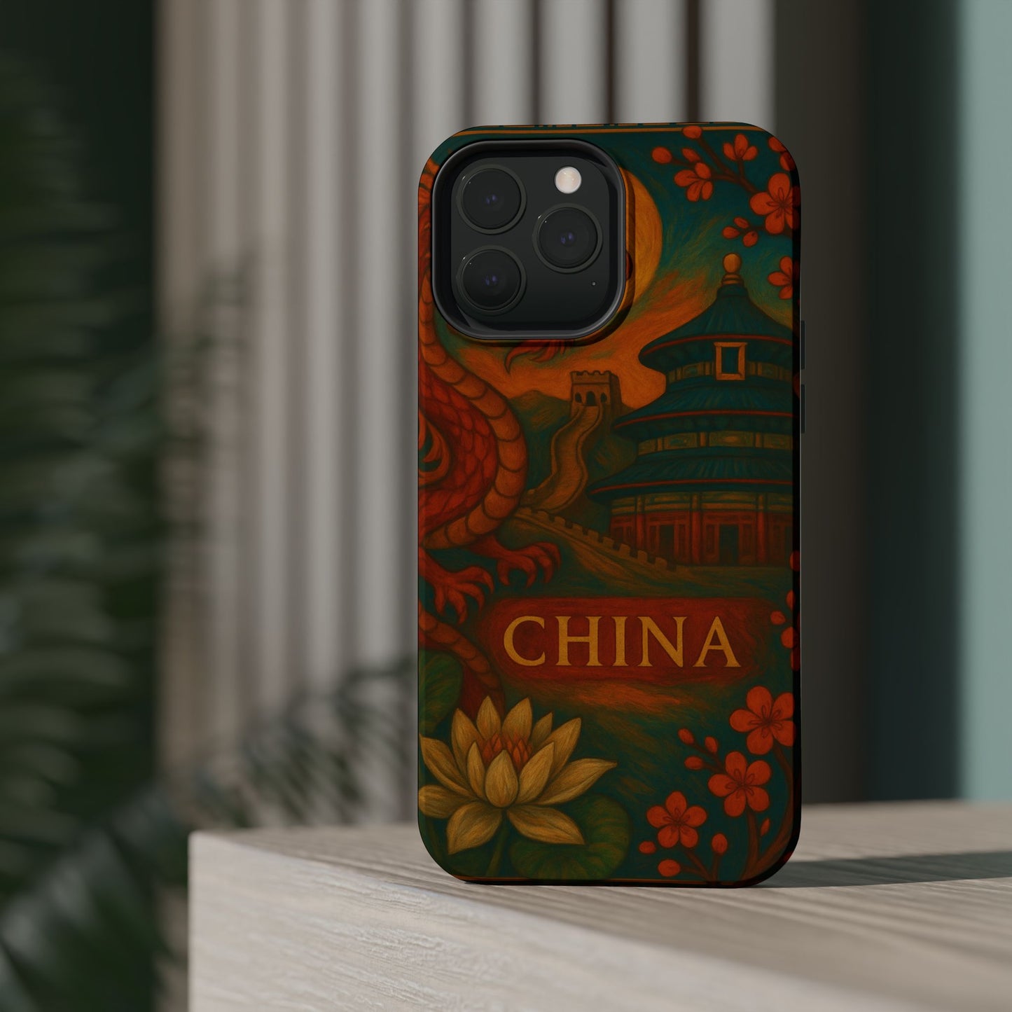 "Funda Magnética Reforzada Magnética Reforzada China – Dragones, murallas y leyendas eternas"