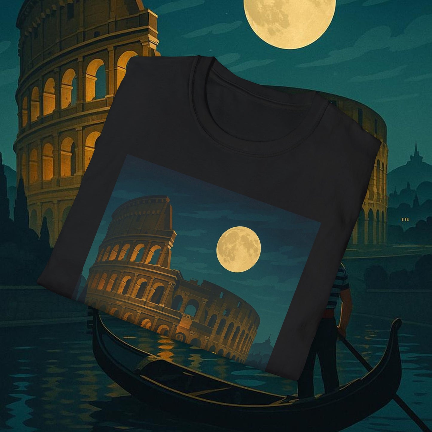 "Camiseta Italia: Arte, Pasión y Sabores Eternos 🎨🍝🏛️"