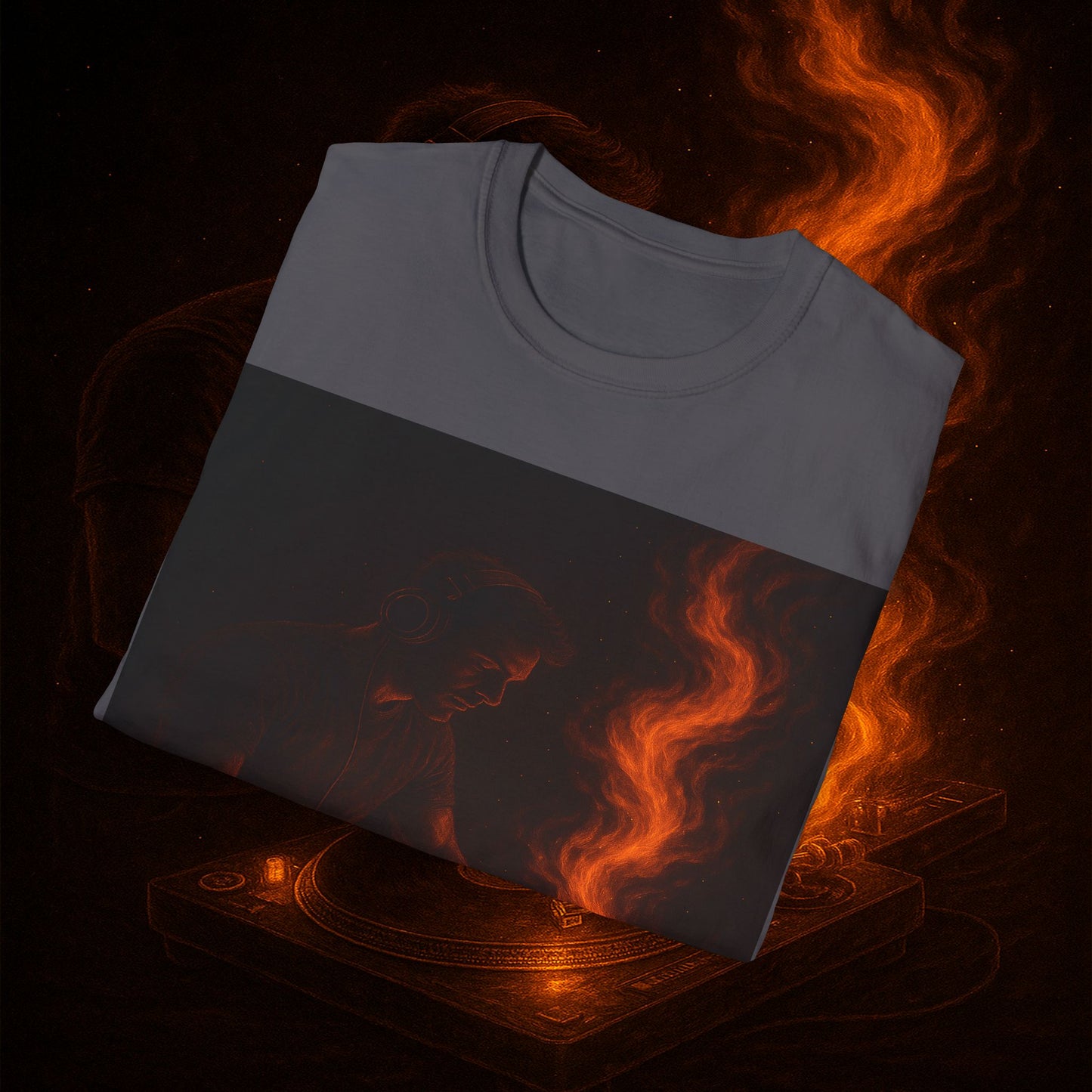 "Camiseta dj 🎧🔥 No mezclas canciones… mezclas fuego.” 🔥🎧