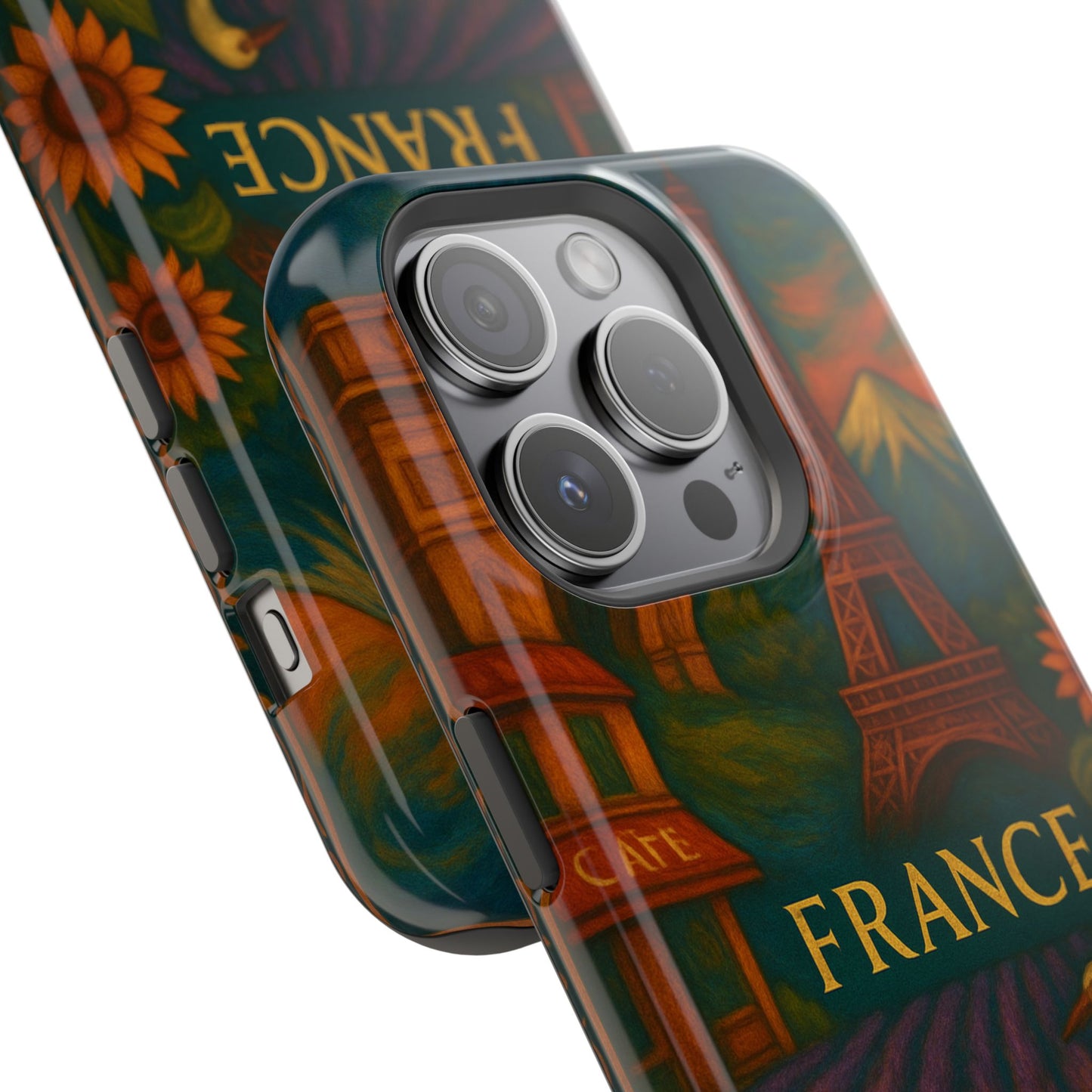 "Funda Magnética Reforzada Francia: Romance bajo la Luna 🌙🗼✨"