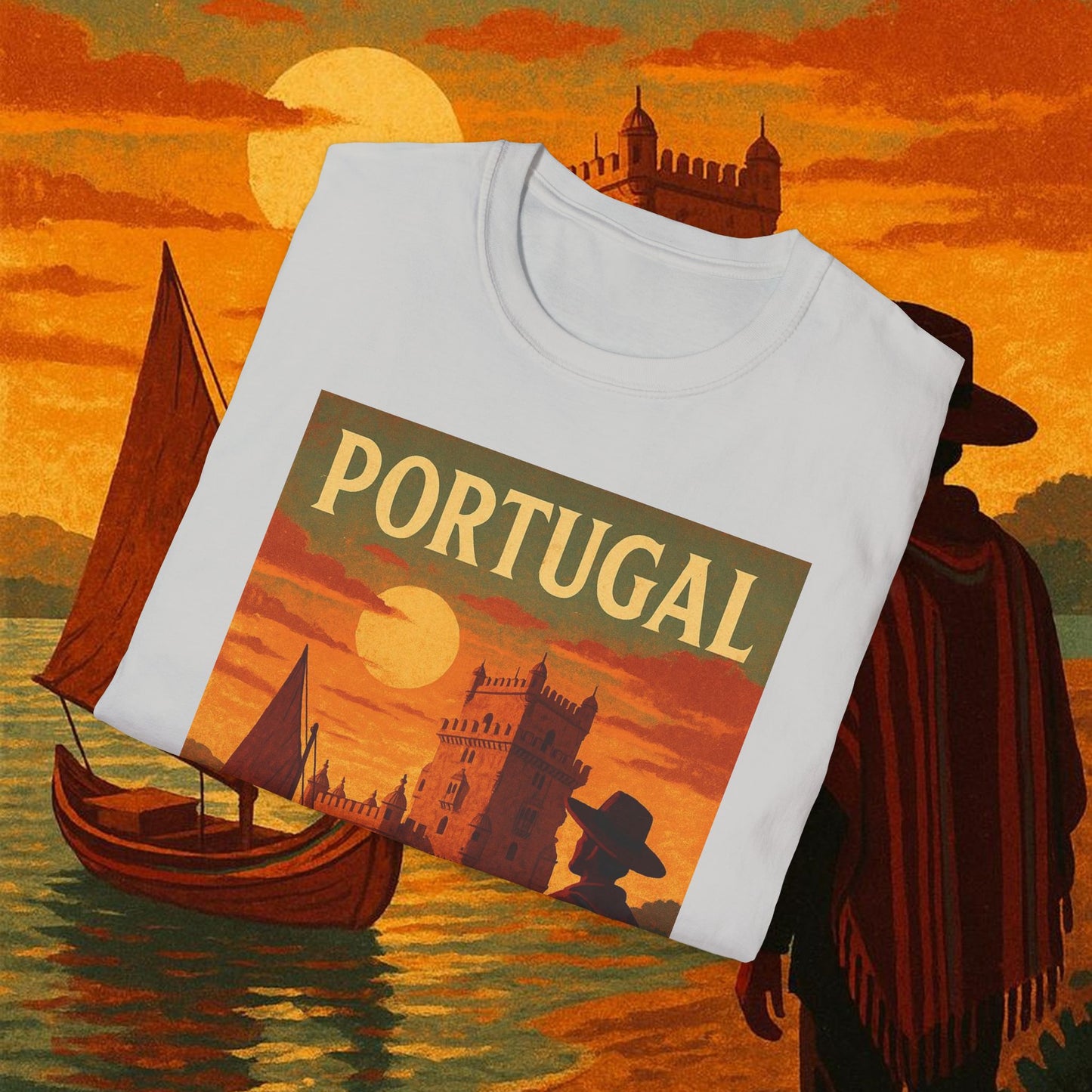 "Camiseta Portugal: Encanto Atlántico, Fados y Azulejos 🌊🎶🧿"