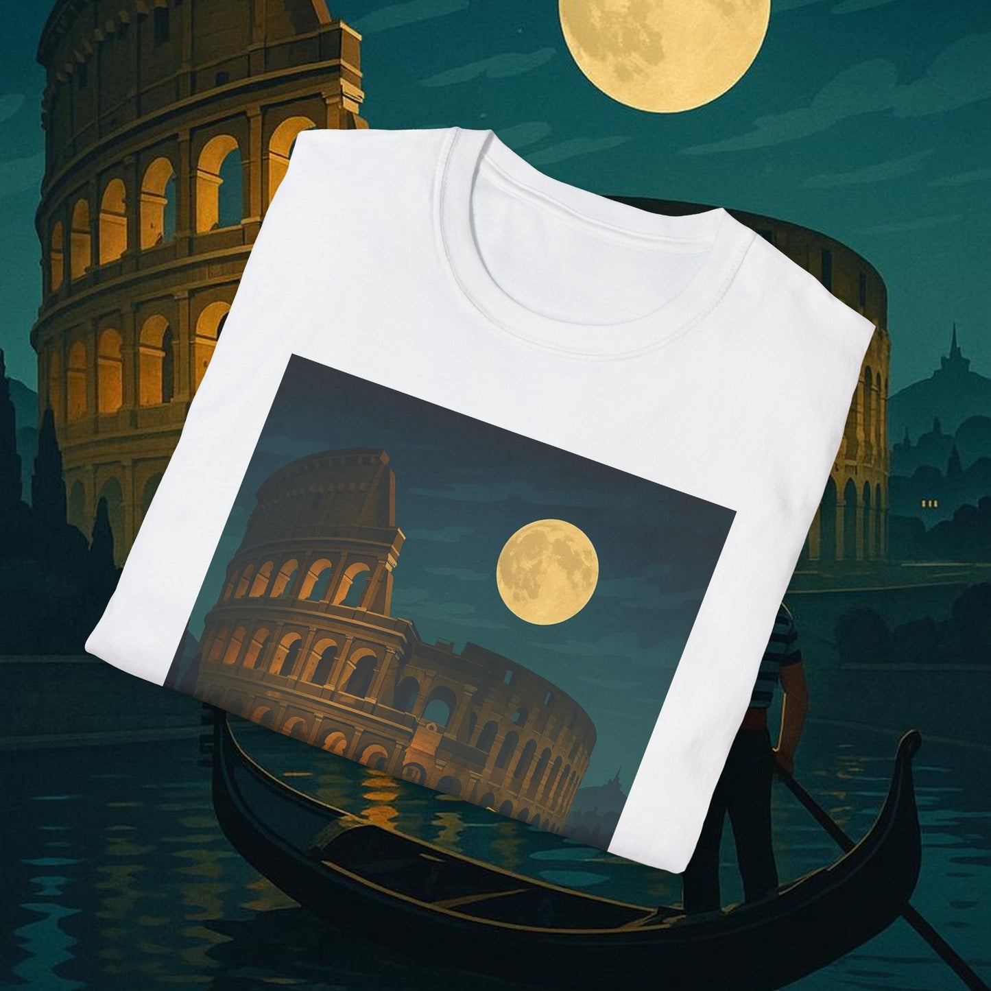 "Camiseta Italia: Arte, Pasión y Sabores Eternos 🎨🍝🏛️"