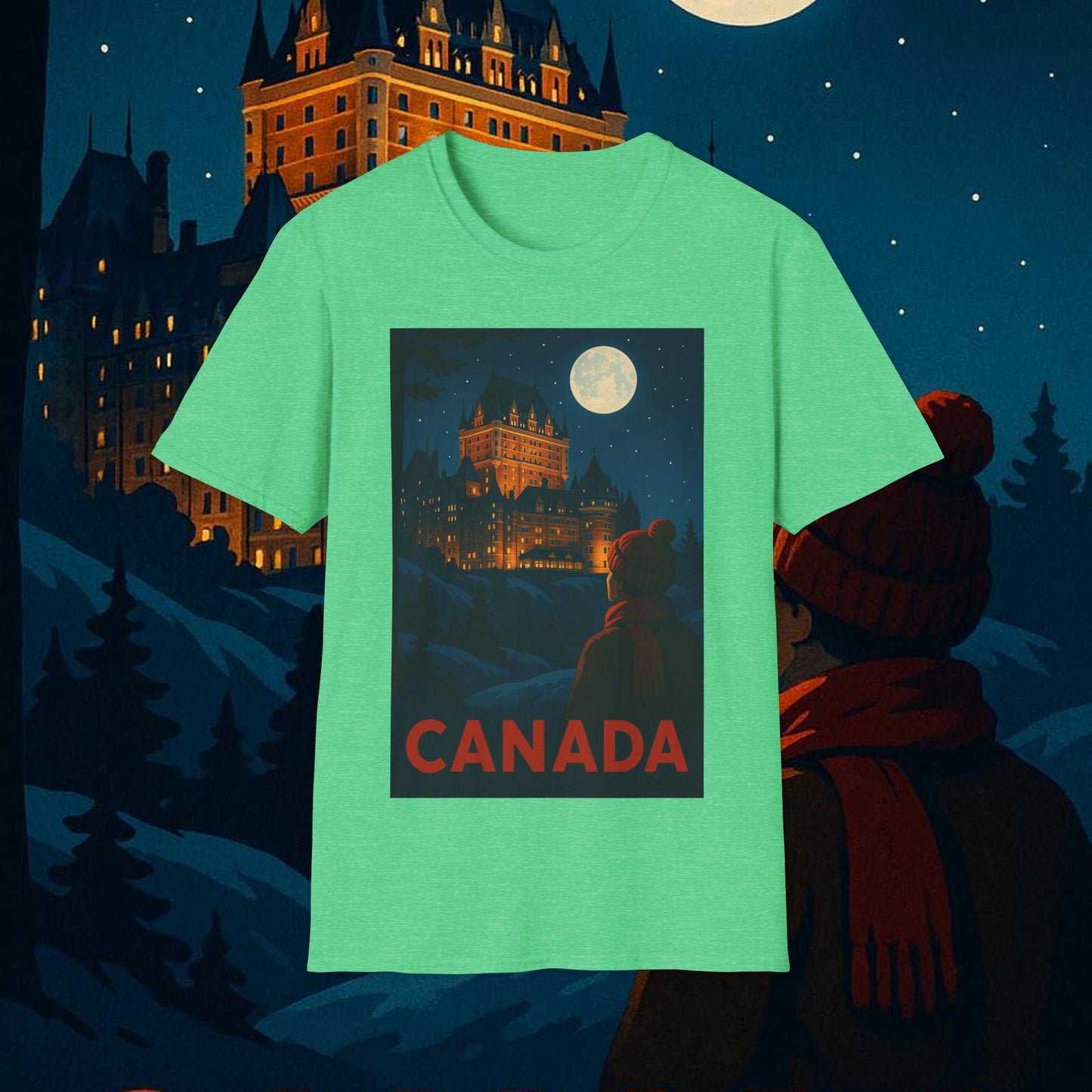 "Camiseta Canadá: Naturaleza Majestuosa y Espíritu Libre 🍁🏞️🦌"