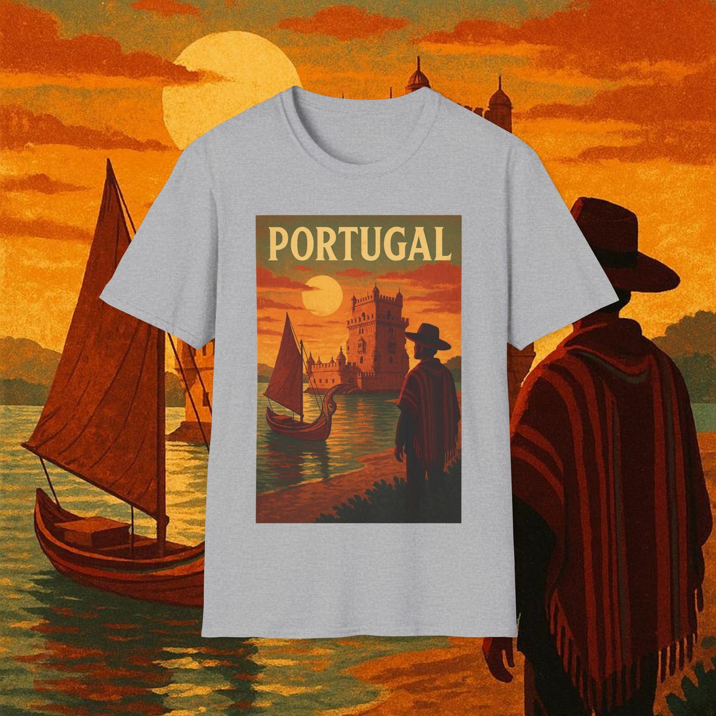 "Camiseta Portugal: Encanto Atlántico, Fados y Azulejos 🌊🎶🧿"