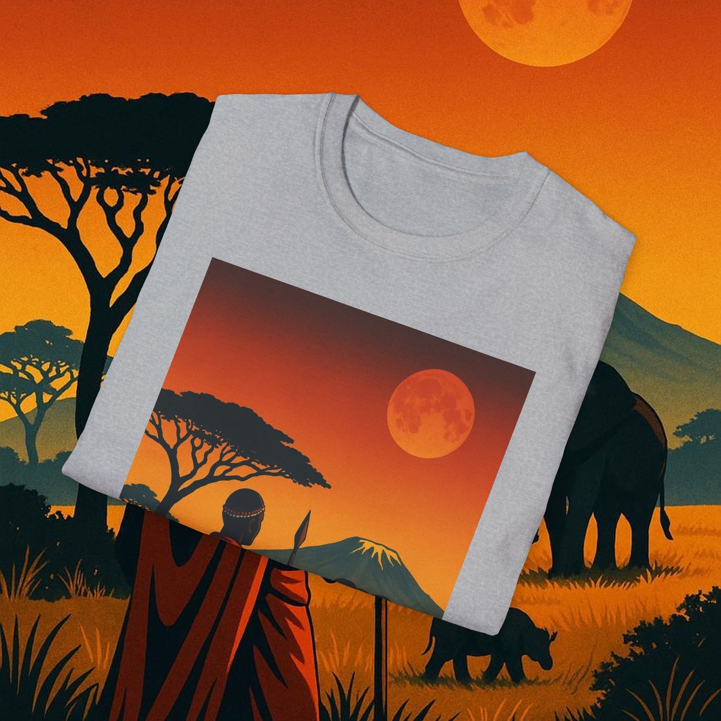 "Camiseta Kenia: Aventura Salvaje y Tierra de Horizontes Infinitos 🦁🌄🏕️"