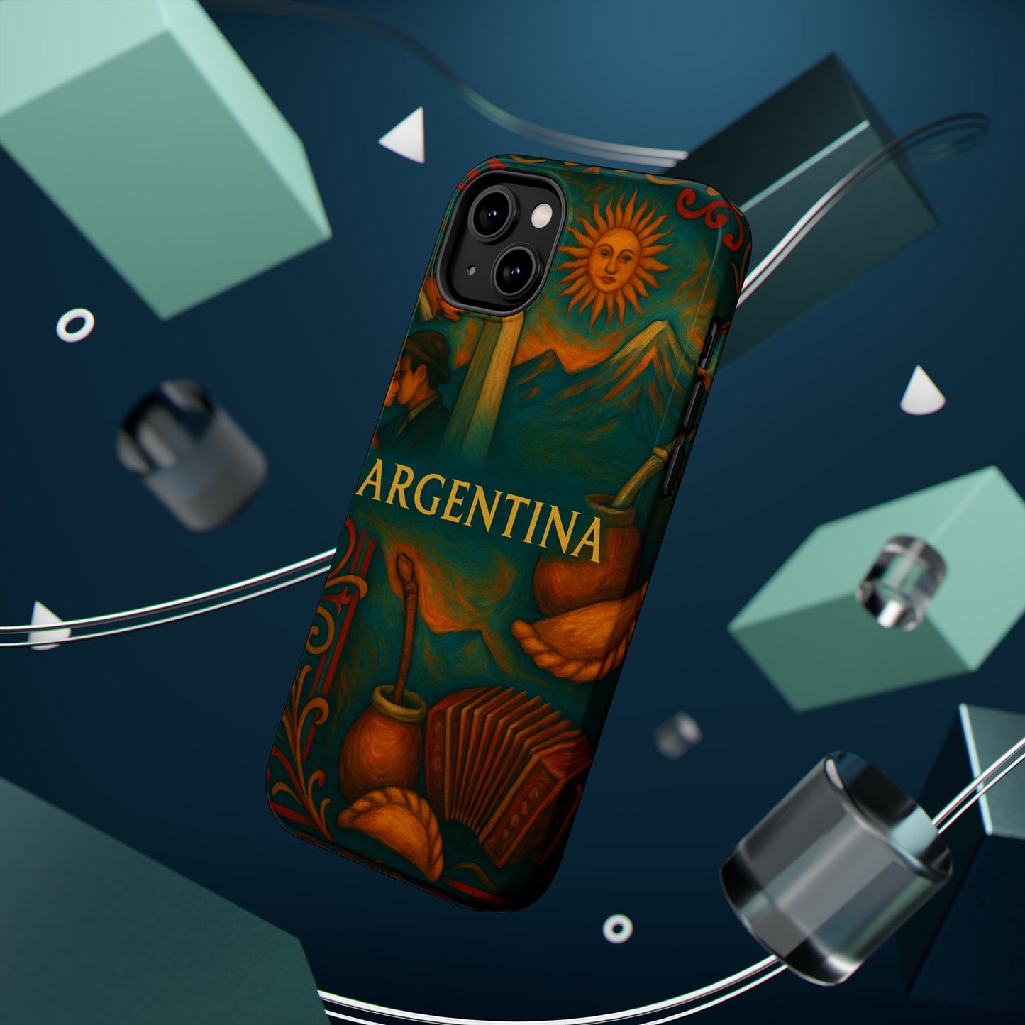 "Funda Magnética Reforzada Argentina: Pasión, Tradición y Tierra de Sueños🔥🏞️"