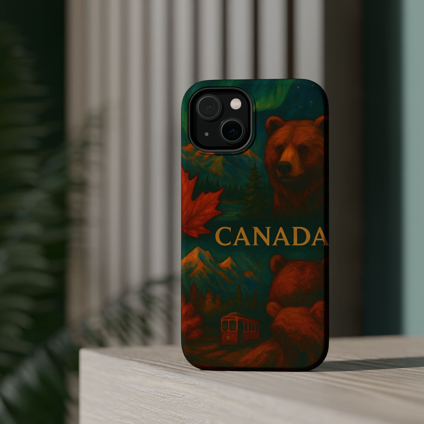 "Funda Magnética Reforzada Magnética Reforzada Canadá: Naturaleza Majestuosa y Espíritu Libre 🍁🏞️🦌"