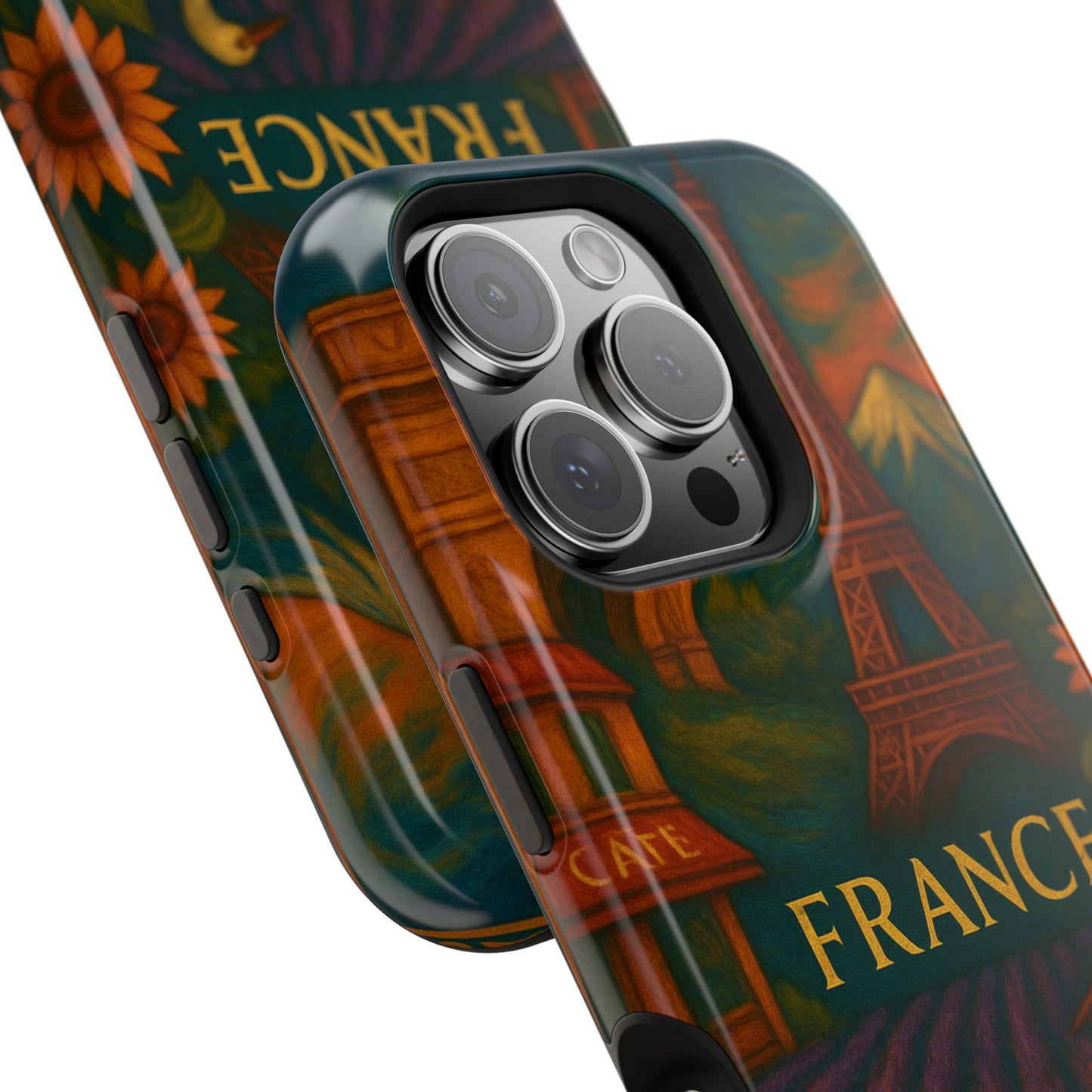 "Funda Magnética Reforzada Francia: Romance bajo la Luna 🌙🗼✨"
