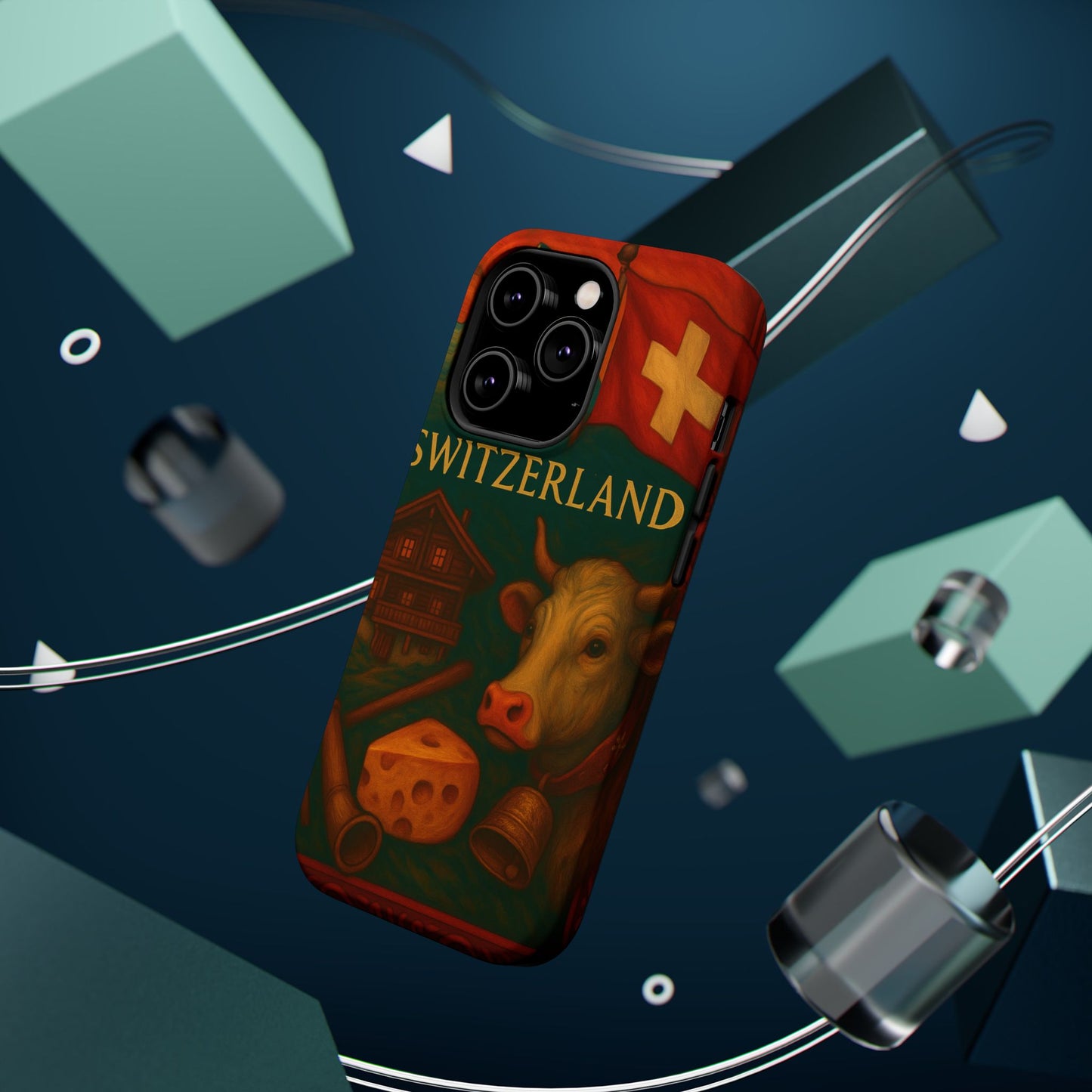 "Funda Magnética Reforzada Magnética Reforzada suiza❄️ – Tierra de montañas majestuosas y precisión legendaria"