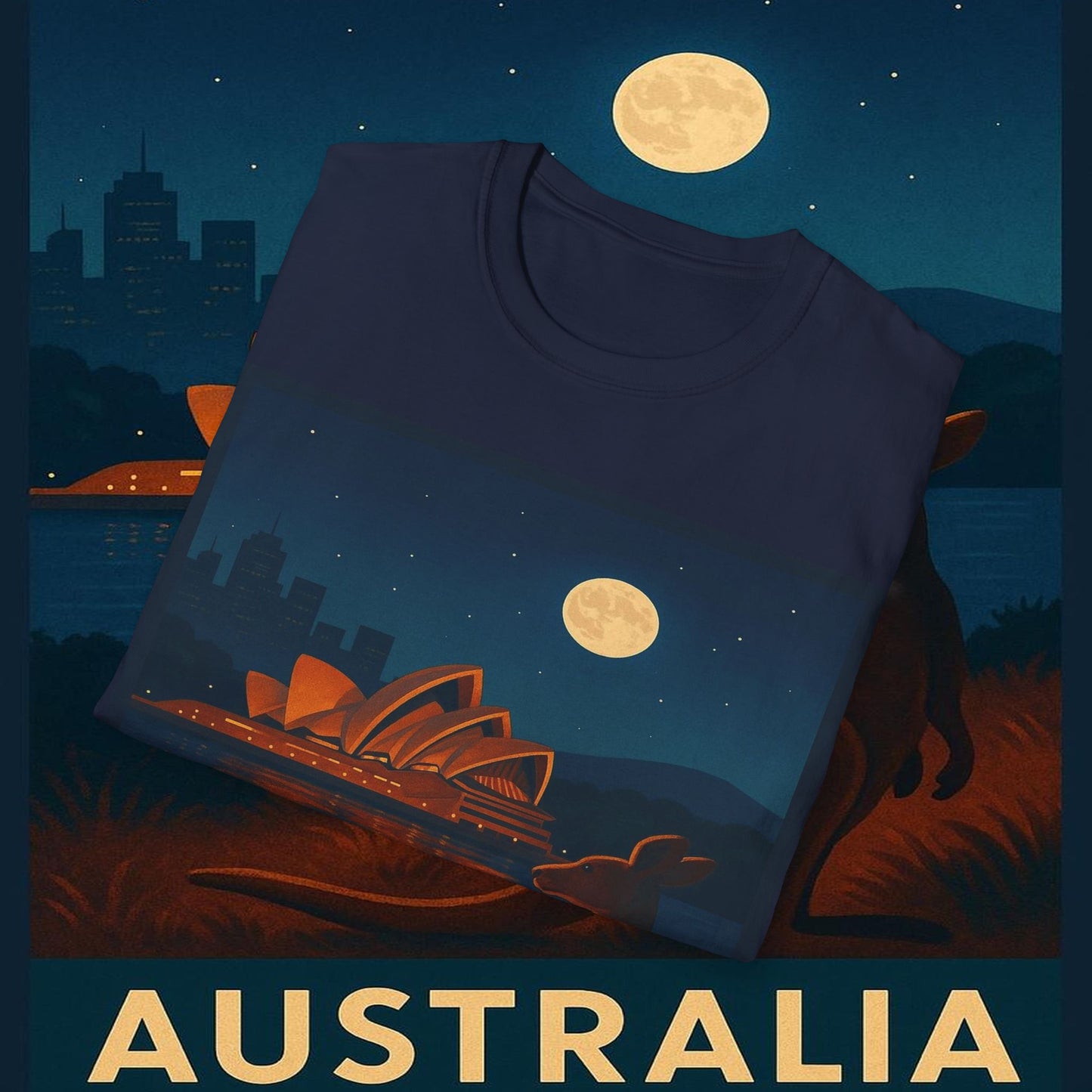"Camiseta Australia 🌞 – Tierra de maravillas naturales y espíritu libre"