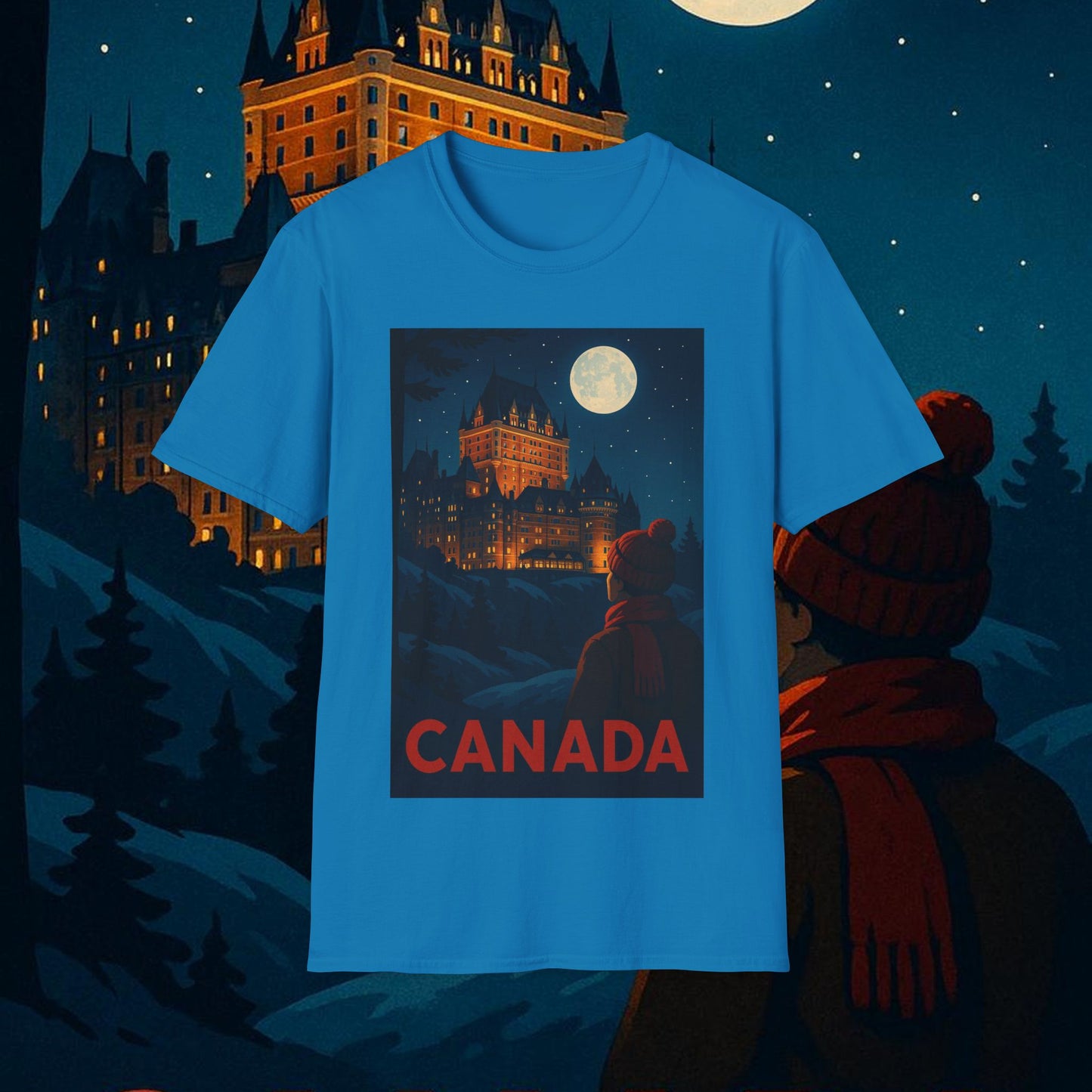 "Camiseta Canadá: Naturaleza Majestuosa y Espíritu Libre 🍁🏞️🦌"