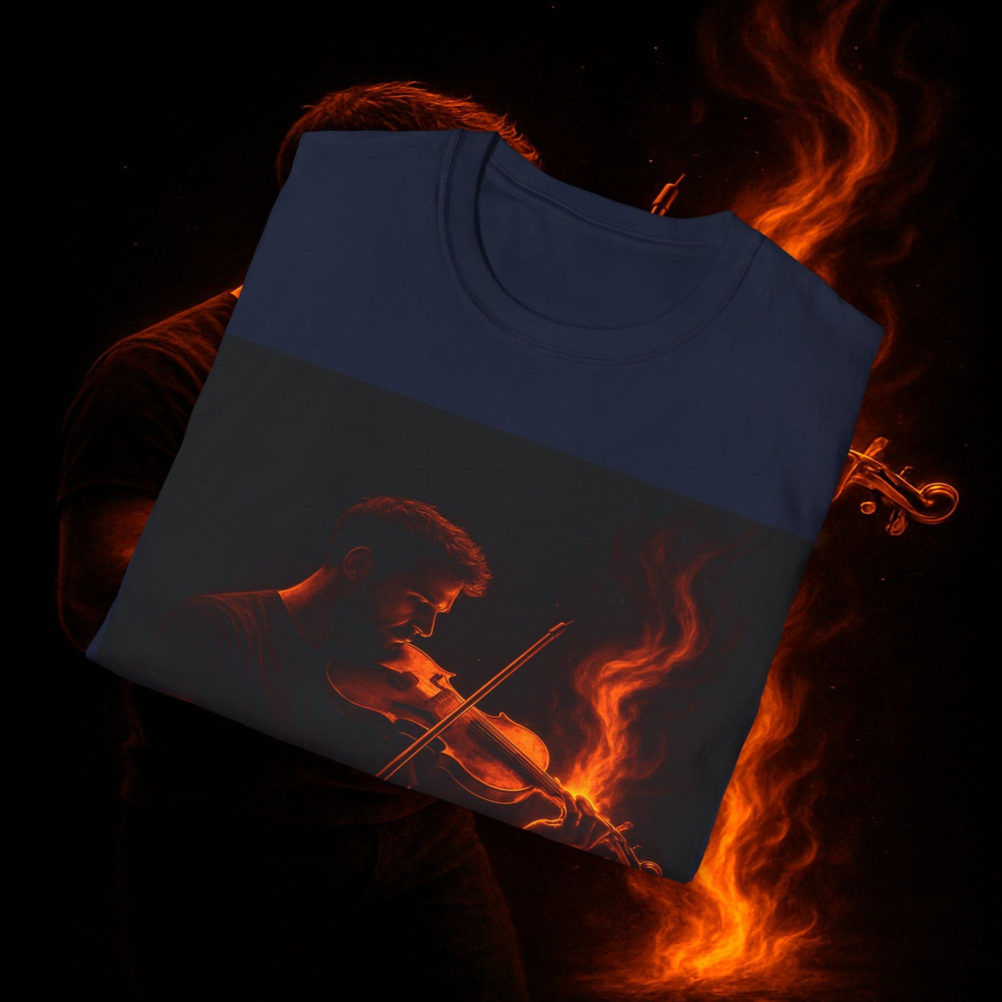 "Camiseta violin 🎻🔥 Toca con el alma. Quema con cada nota.” 🔥🎻