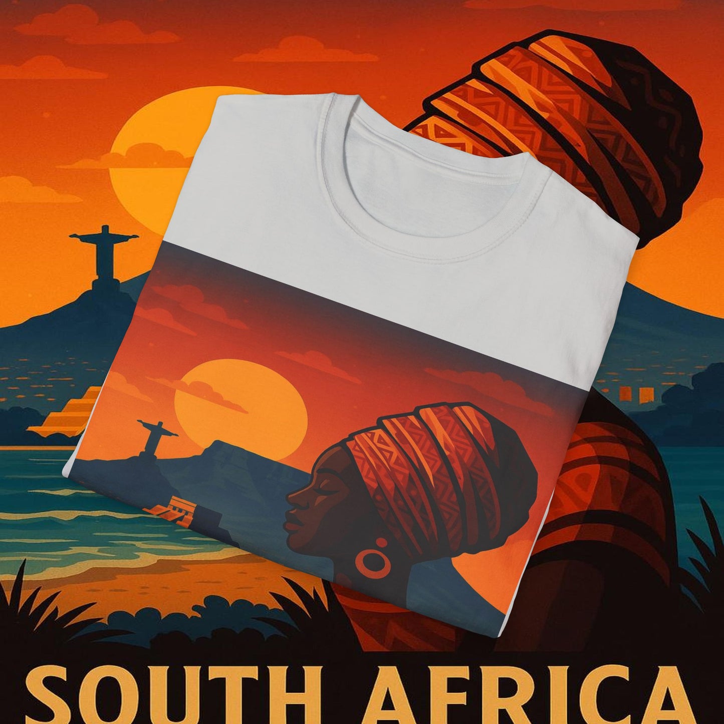 "Camiseta Sudáfrica 🌍 – Un mundo de aventuras y diversidad"