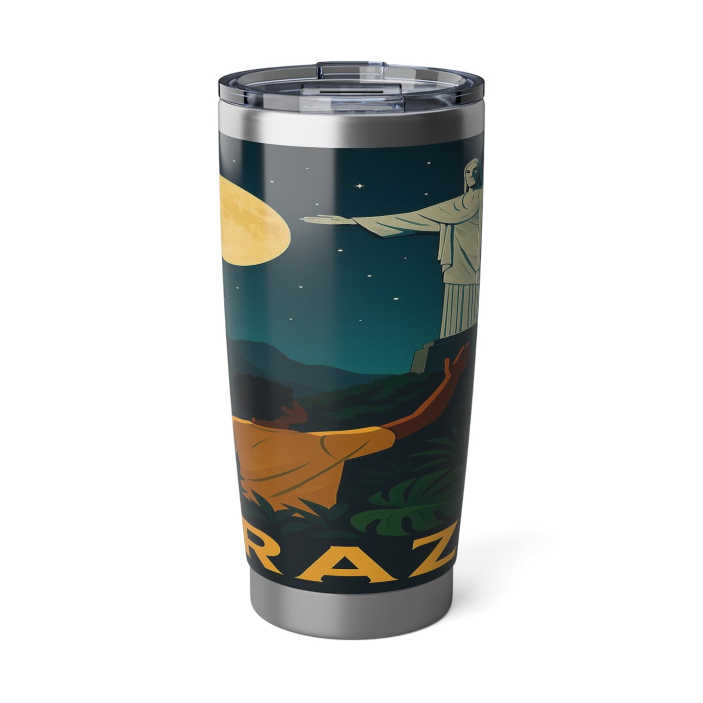 "Vaso Térmico Vagabond 20oz Brasil: Ritmo, Naturaleza y Alegría Infinita 🎶🌴🏖️"