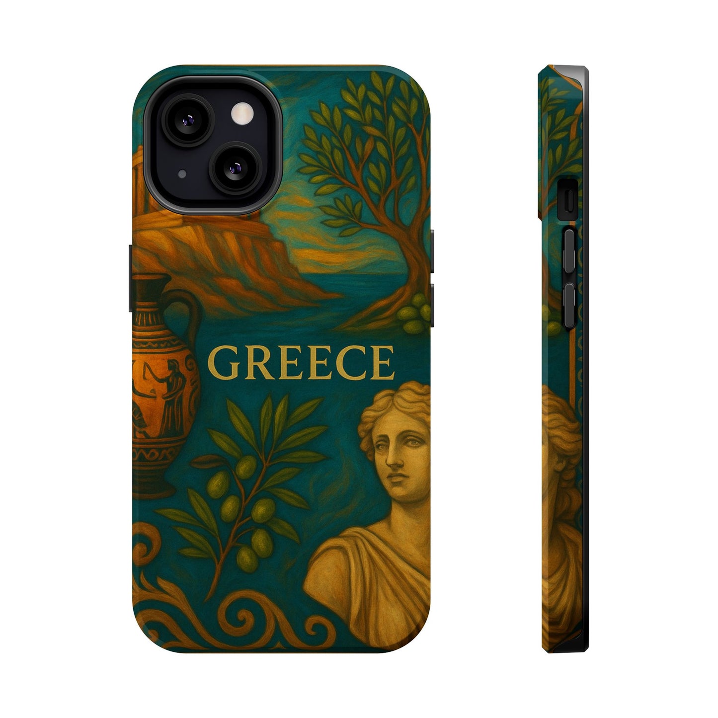 "Funda Magnética Reforzada Magnética Reforzada Grecia: Cuna de Dioses, Maravillas y Filosofía 🌊🏛️⚡"