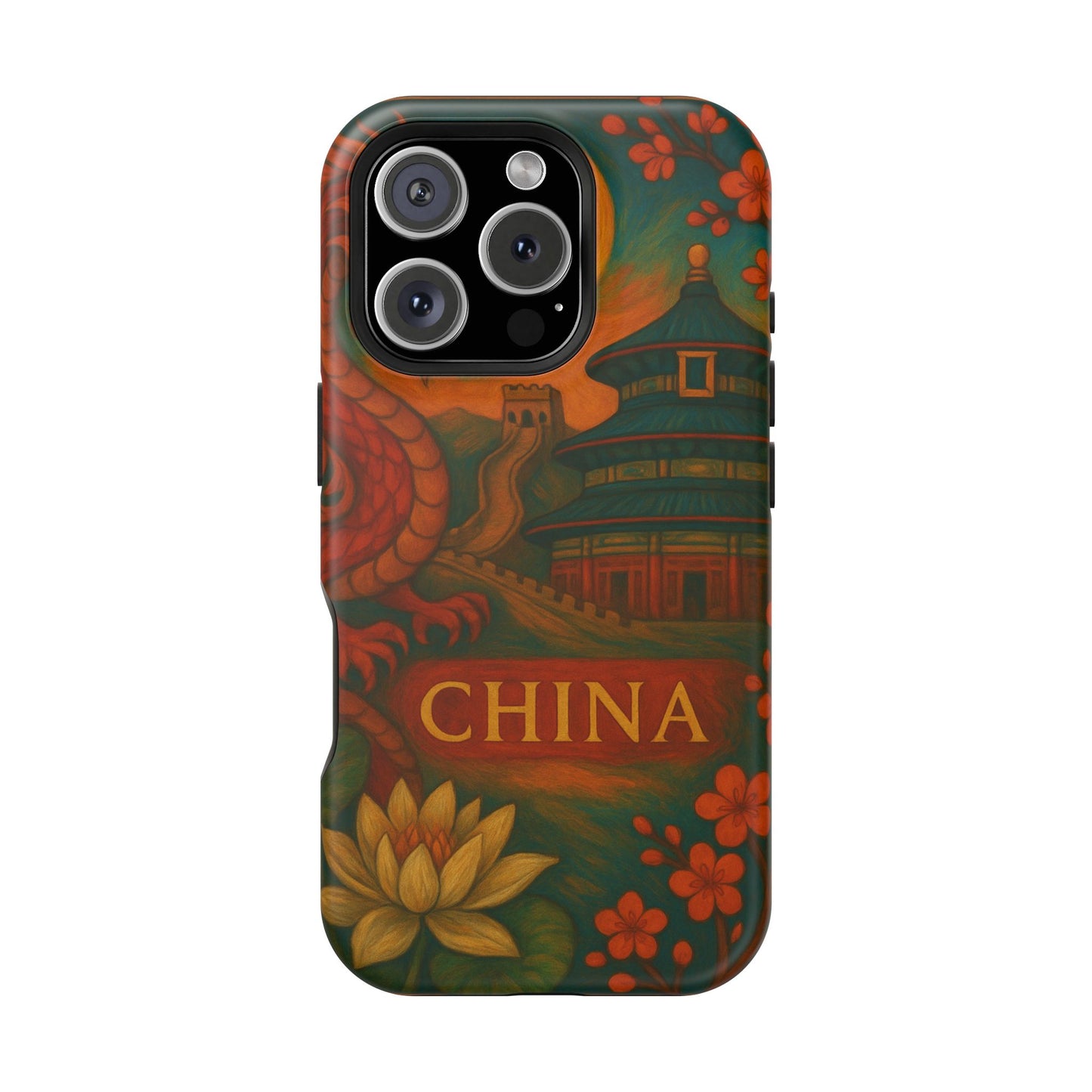 "Funda Magnética Reforzada Magnética Reforzada China – Dragones, murallas y leyendas eternas"