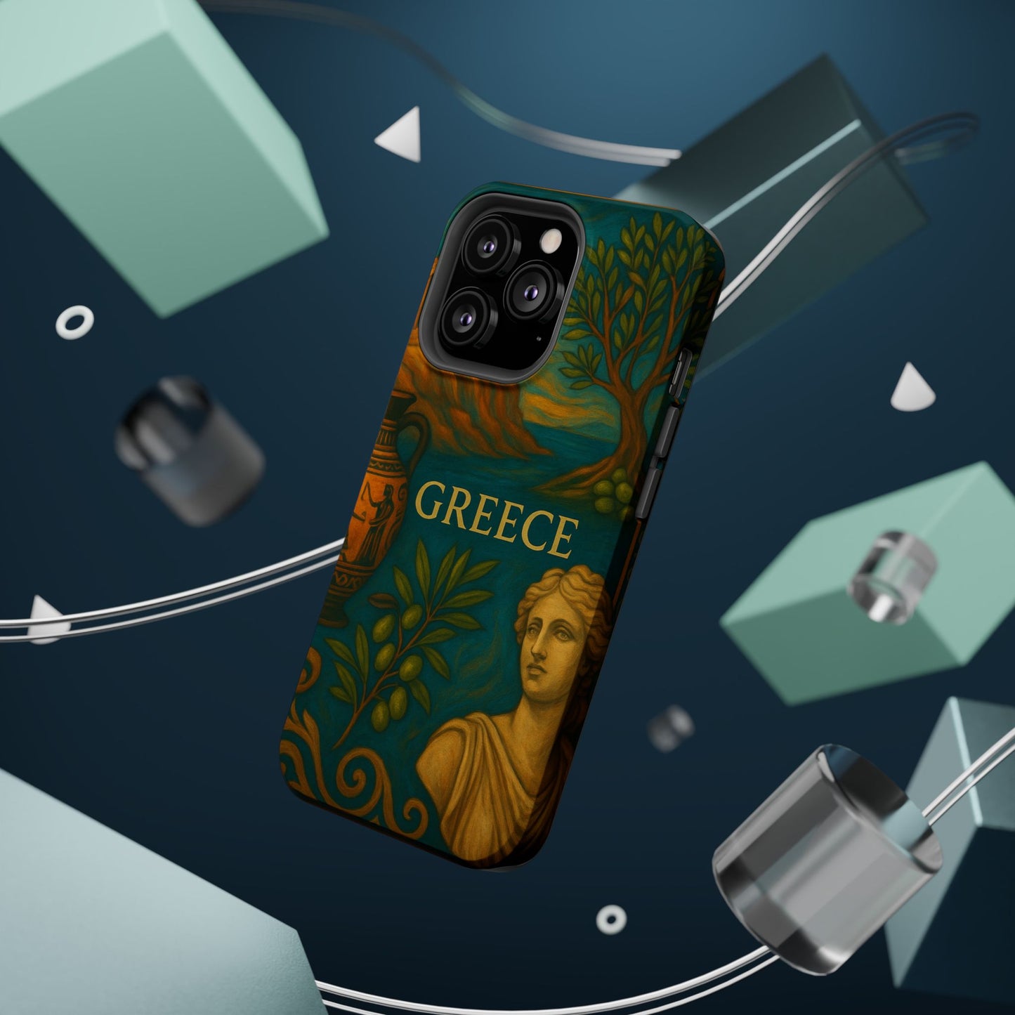 "Funda Magnética Reforzada Magnética Reforzada Grecia: Cuna de Dioses, Maravillas y Filosofía 🌊🏛️⚡"