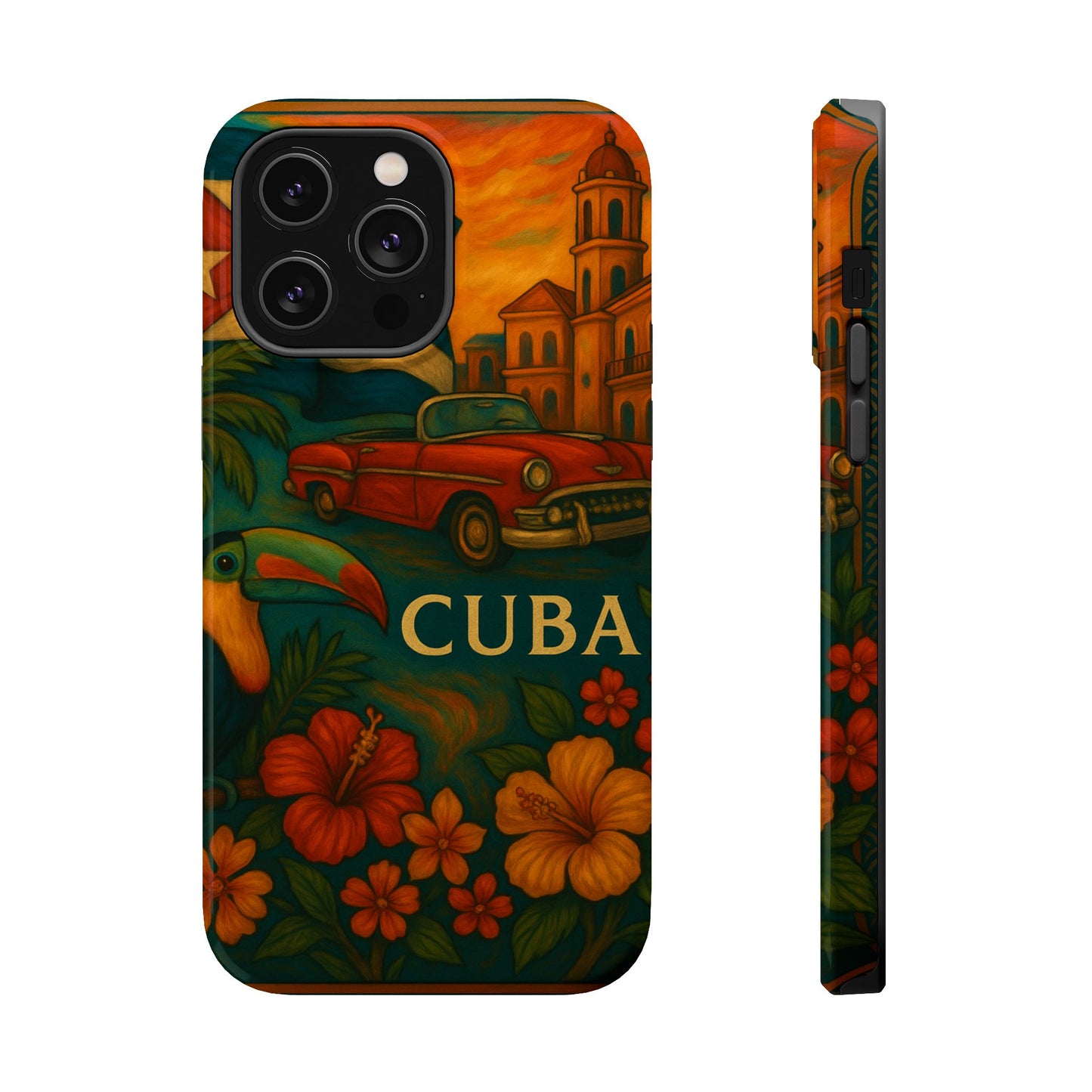 "Reinforced Magnetic Case Reinforced Magnetic Case Cuba: Rhythm, History and Caribbean Charm 🎺🚗🌴"