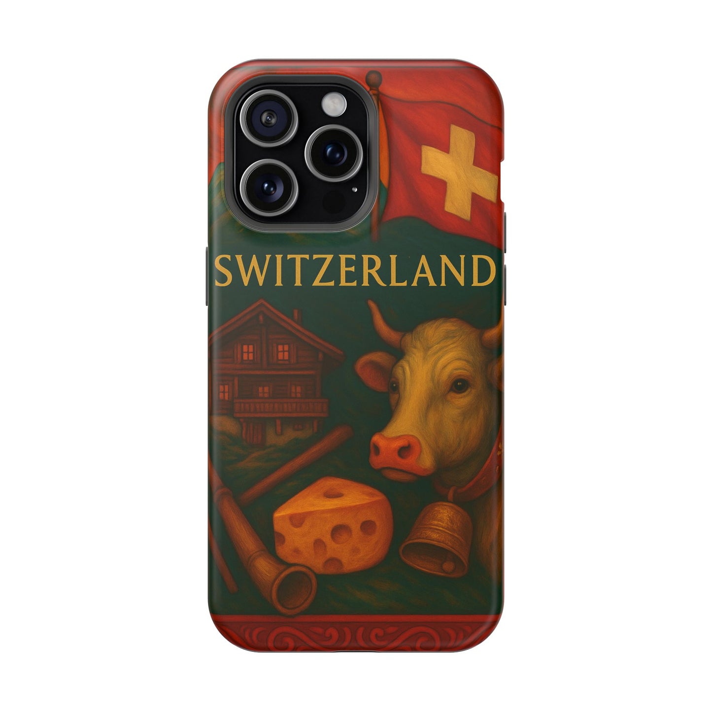 "Funda Magnética Reforzada Magnética Reforzada suiza❄️ – Tierra de montañas majestuosas y precisión legendaria"