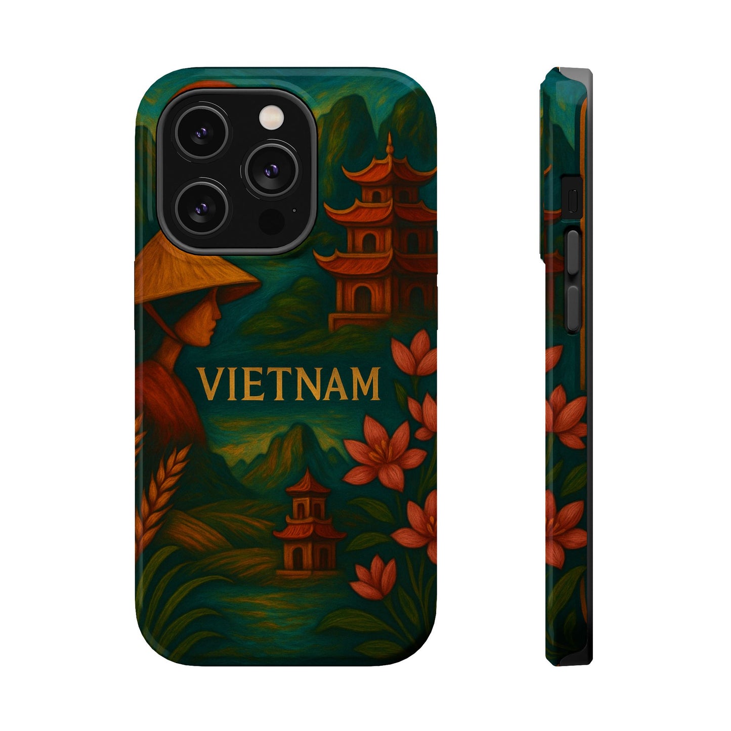 "Reinforced Magnetic Case Vietnam: Tradition, Nature and Ancestral Legends 🎋🏯🐉"