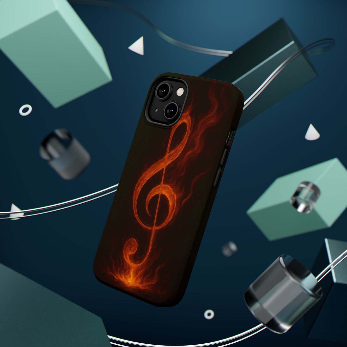 "Reinforced Magnetic Case Reinforced Magnetic Treble Clef 🎼🔥Where a note is born... a flame is born.” 🔥🎼