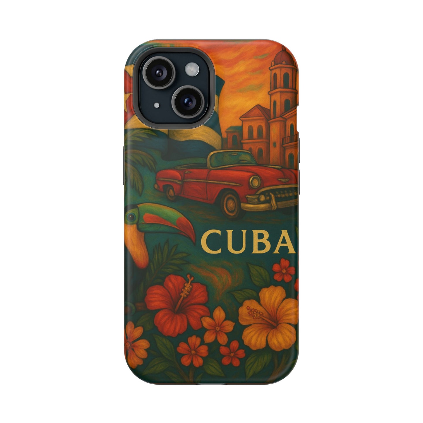 "Reinforced Magnetic Case Reinforced Magnetic Case Cuba: Rhythm, History and Caribbean Charm 🎺🚗🌴"