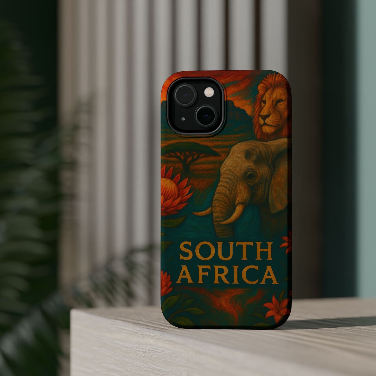 "Funda Magnética Reforzada Magnética Reforzada Sudáfrica 🌍 – Un mundo de aventuras y diversidad"